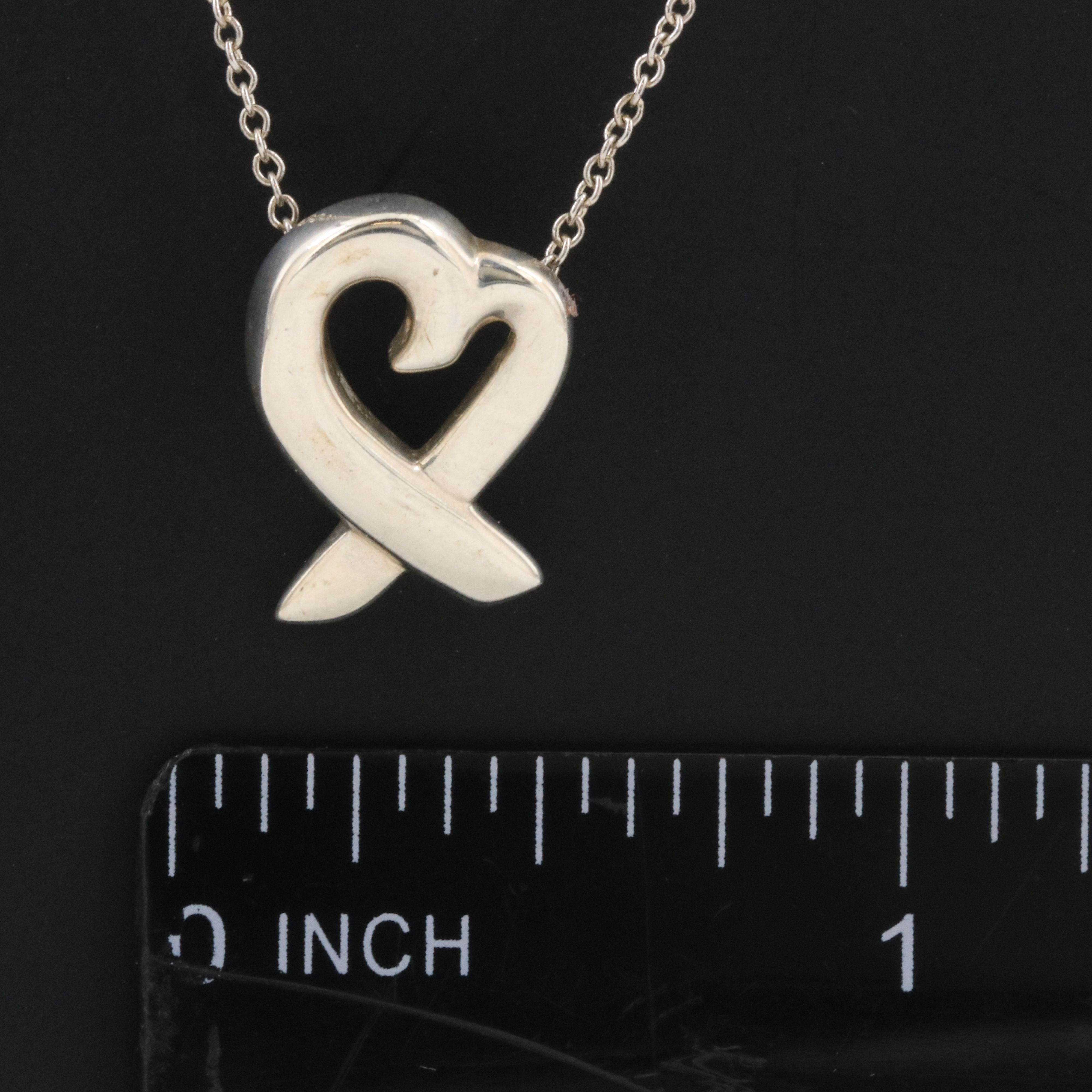 Paloma Picasso for Tiffany & Co. Loving Heart Sterling Necklace