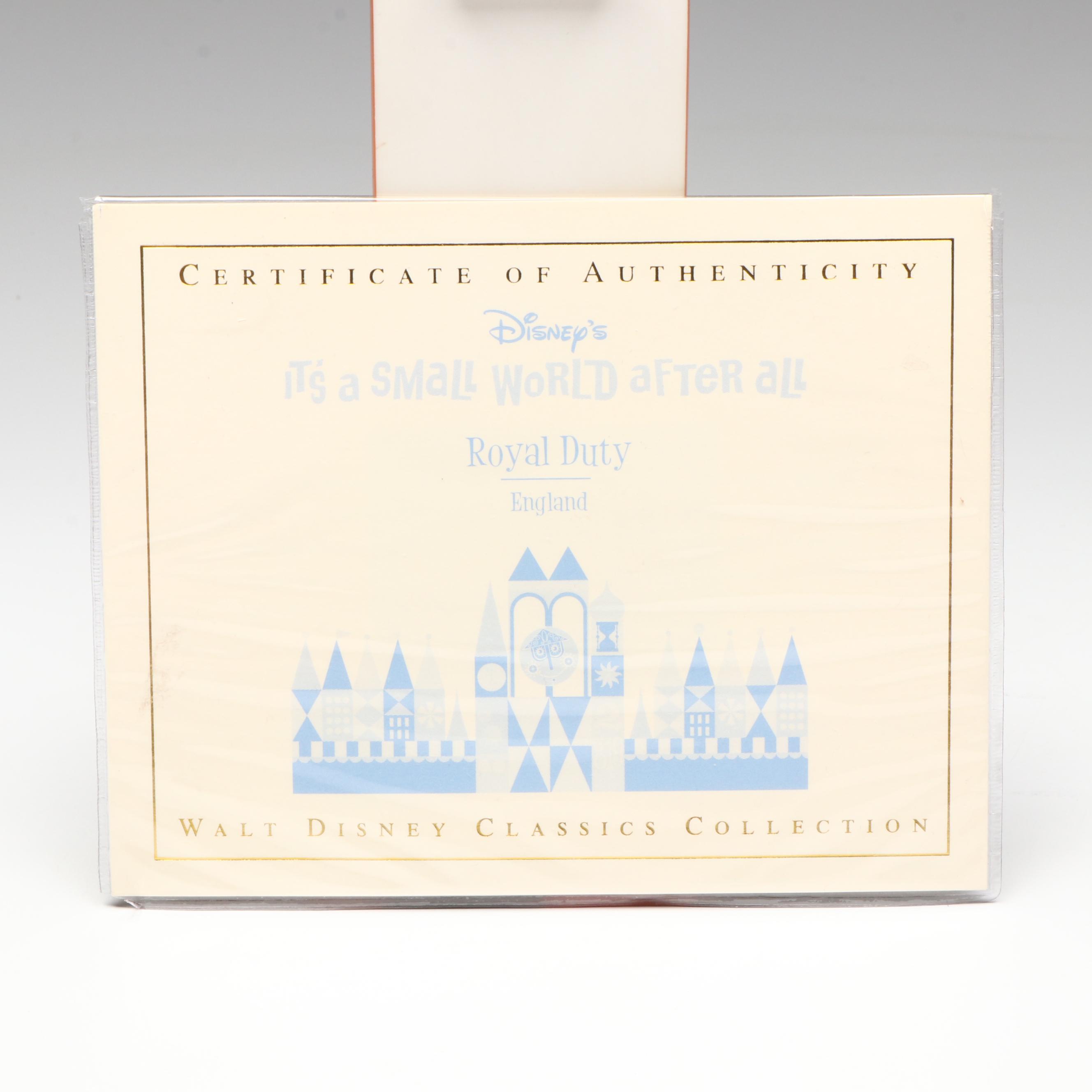 Disney It's a Small World after all "Royal Duty" English Figurines