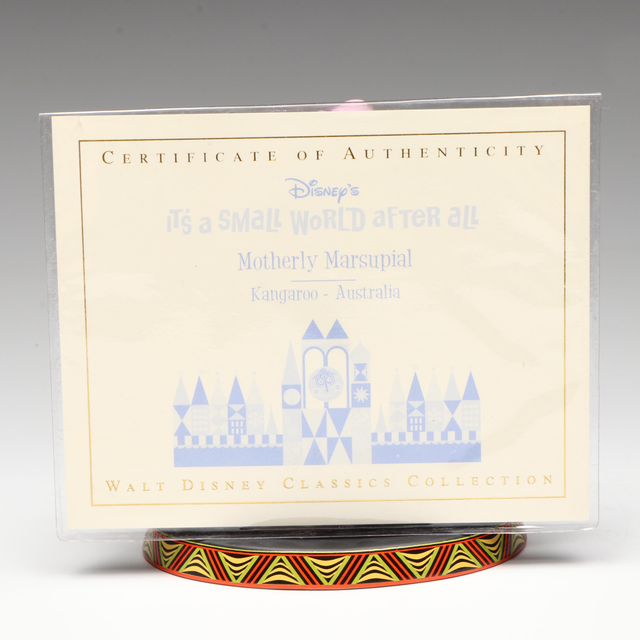 Disney It's a Small World after all "Motherly Marupial" and Other Figurine