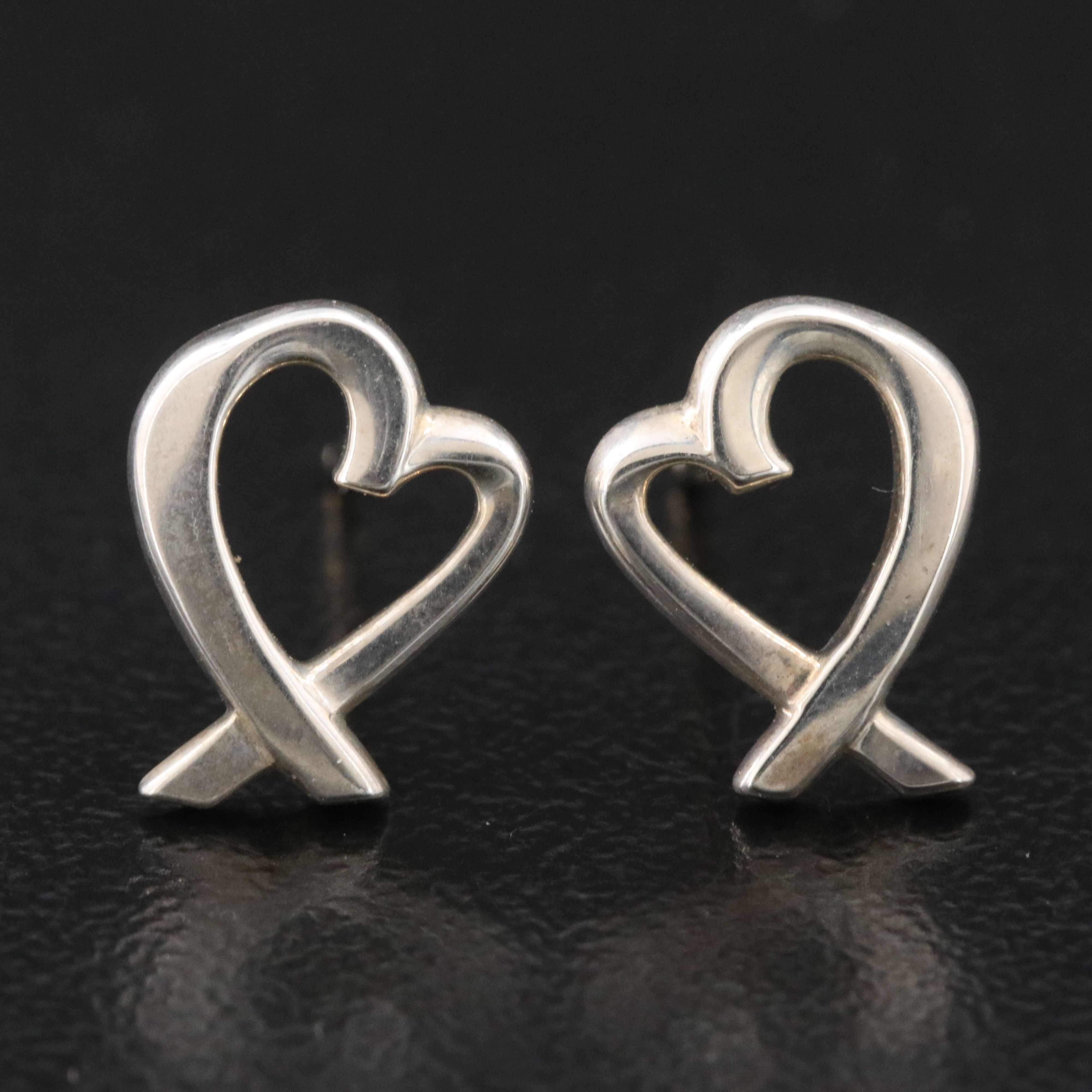 Paloma Picasso for Tiffany & Co. Loving Heart Sterling Earrings