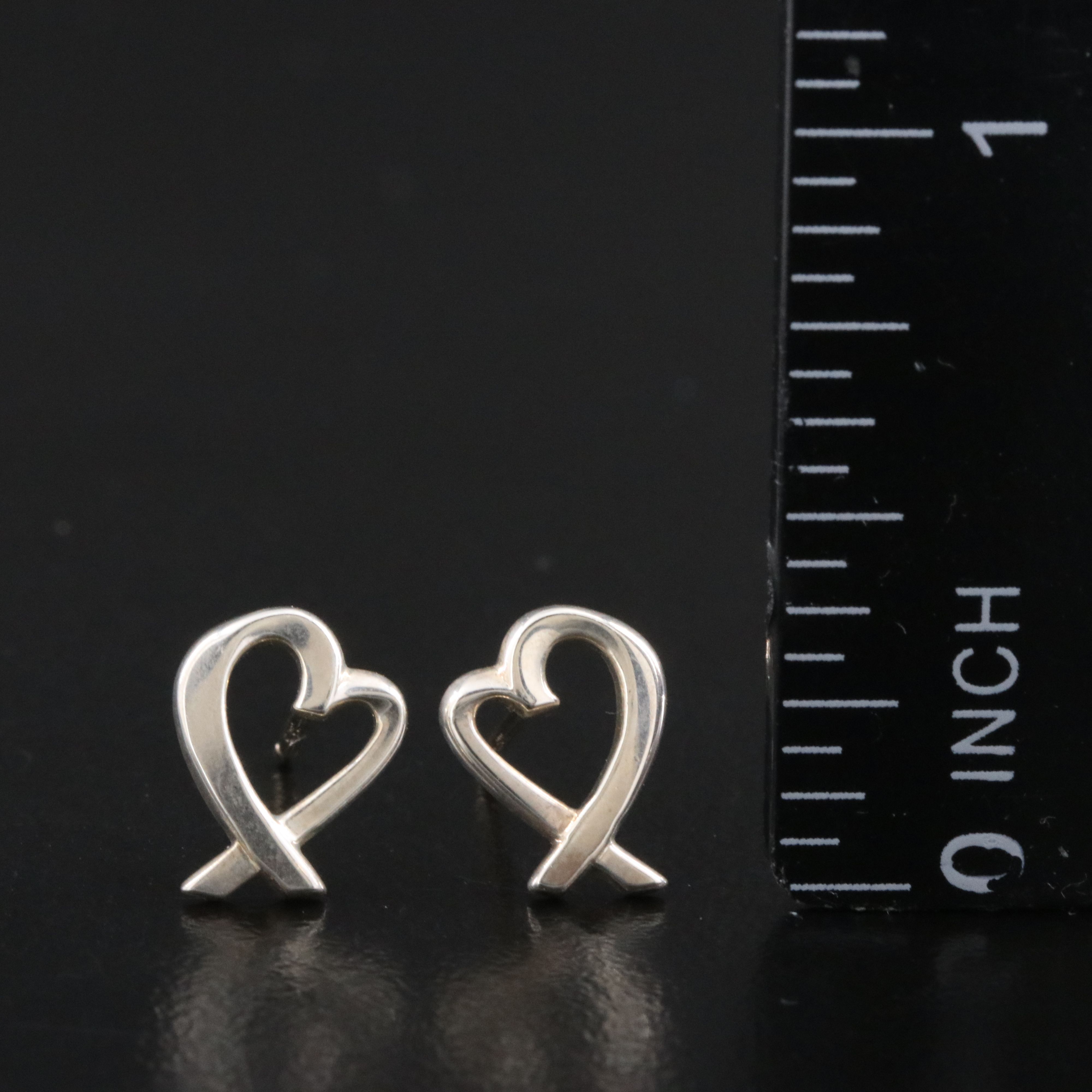 Paloma Picasso for Tiffany & Co. Loving Heart Sterling Earrings