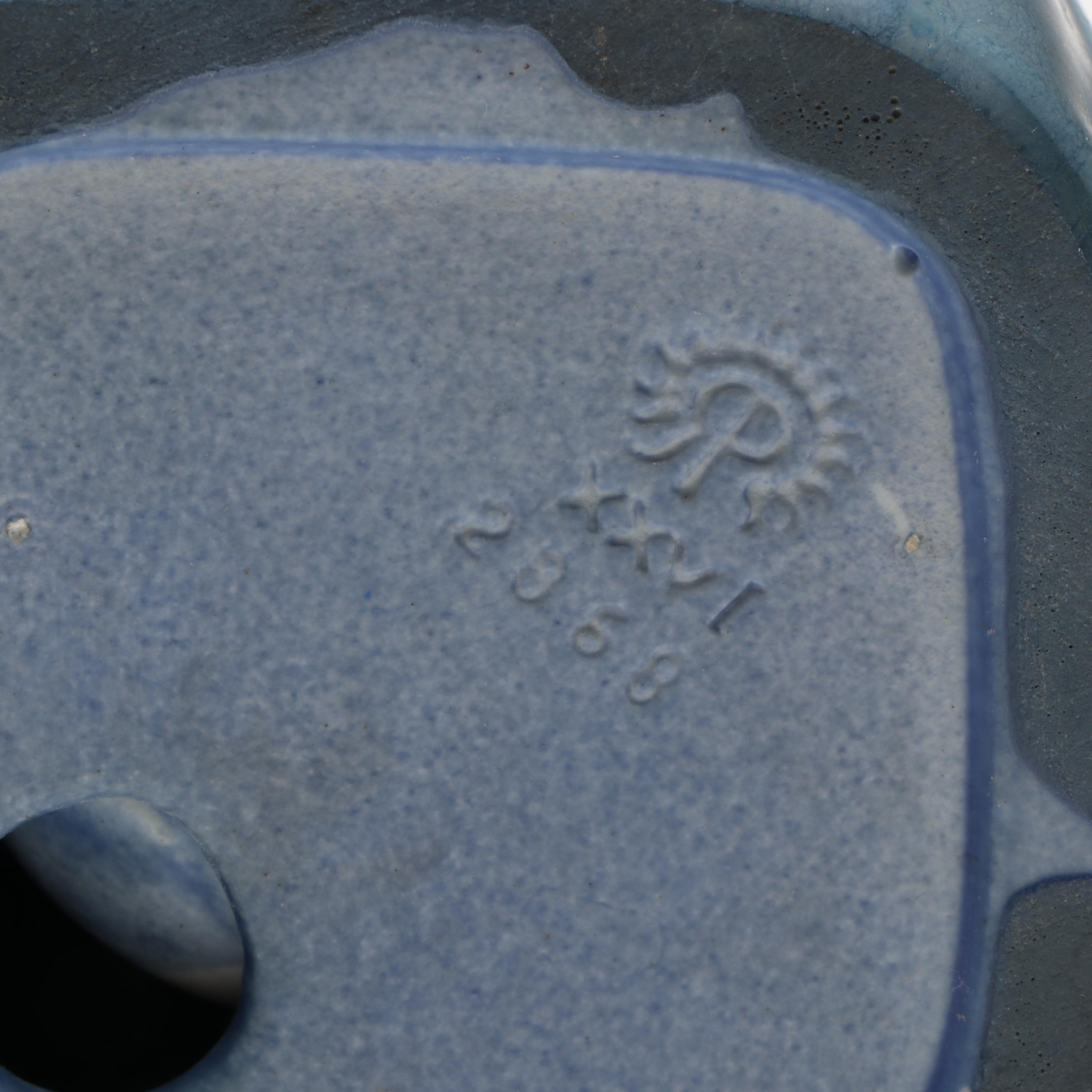 Rookwood Pottery Ceramic Letter Box, Tray, and Inkwell