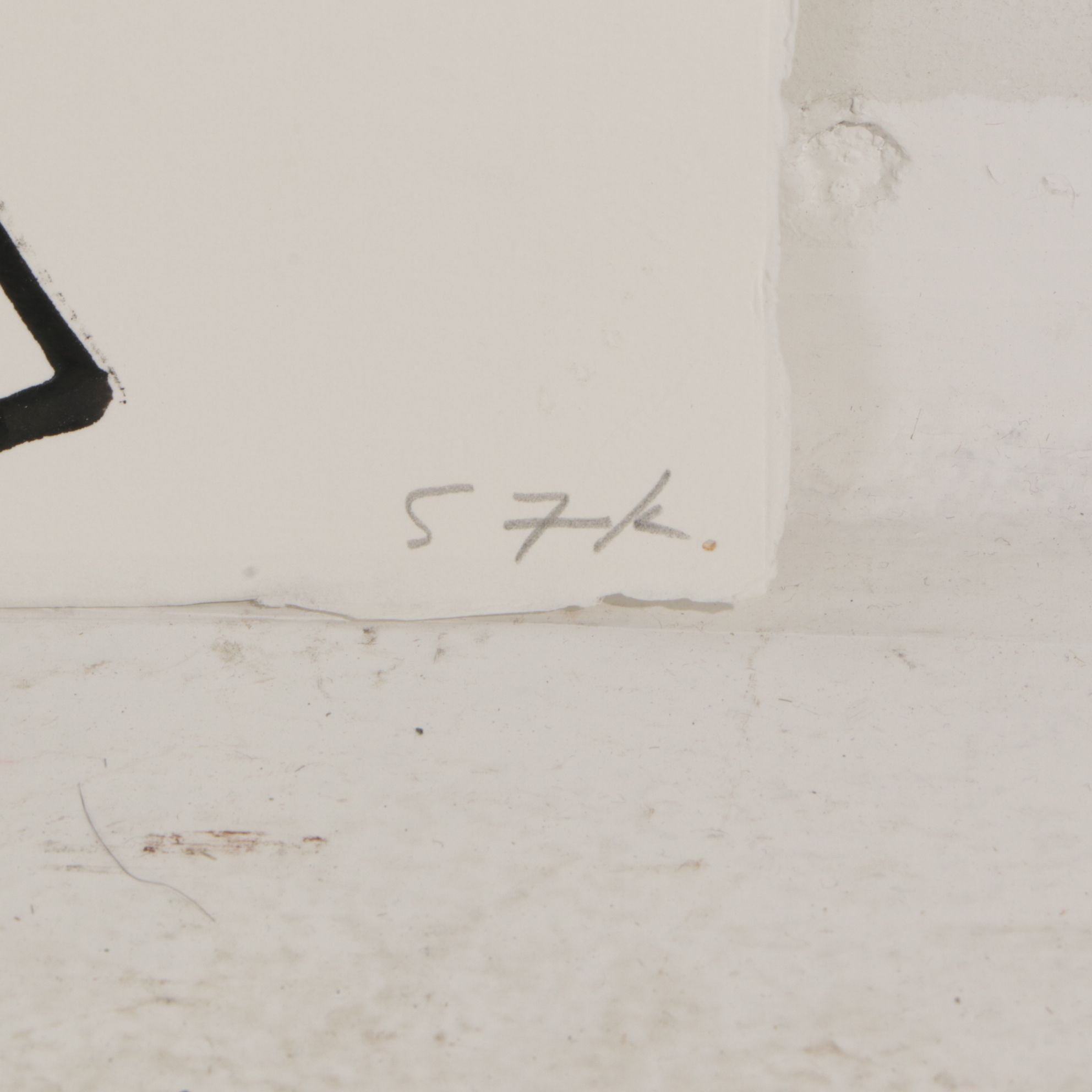 Stuart Fink Abstract Cubist Style Ink Painting, Late 20th to Early 21st Century