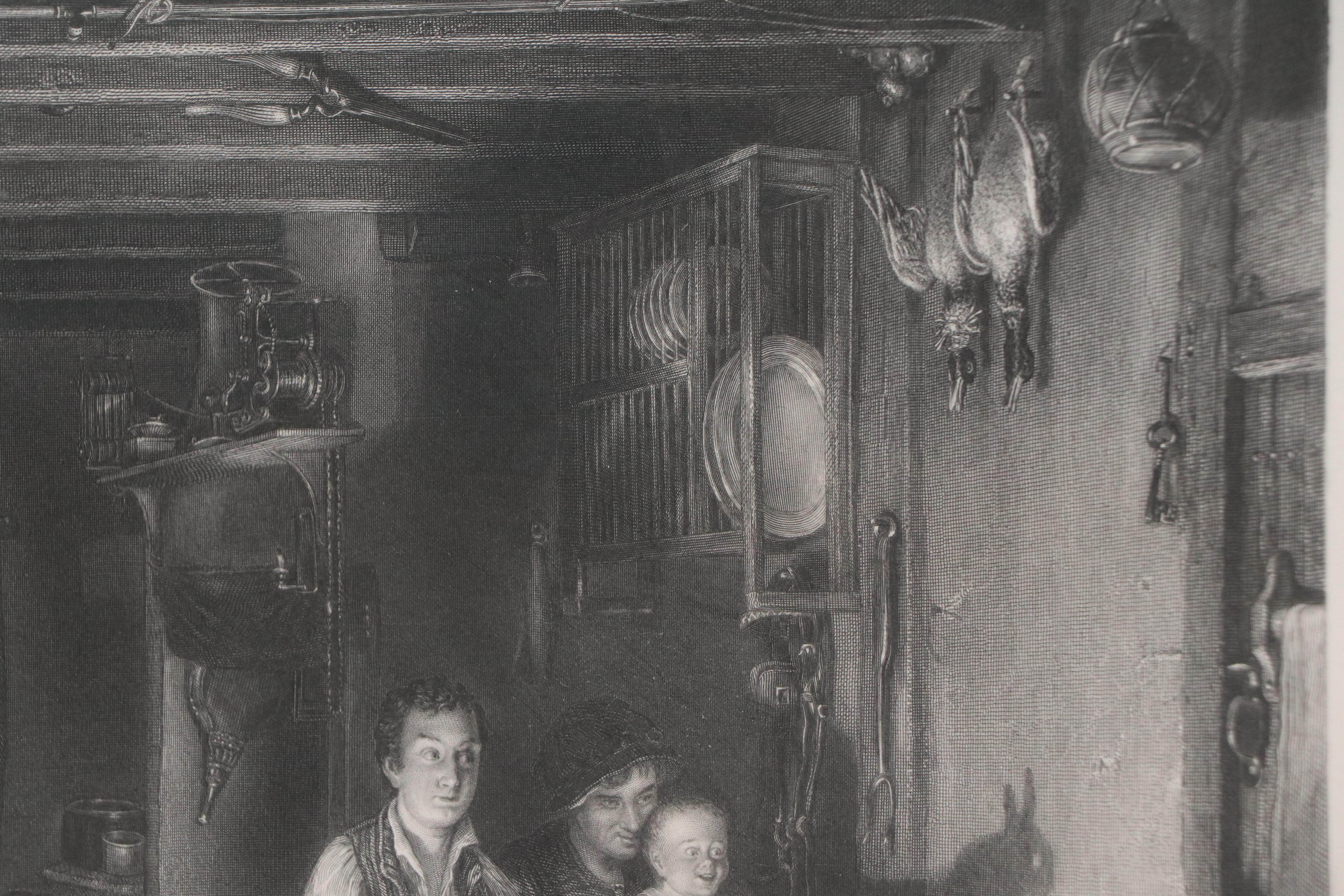 Engraving After Sir David Wilkie "The Rabbit on the Wall," Mid-19th Century