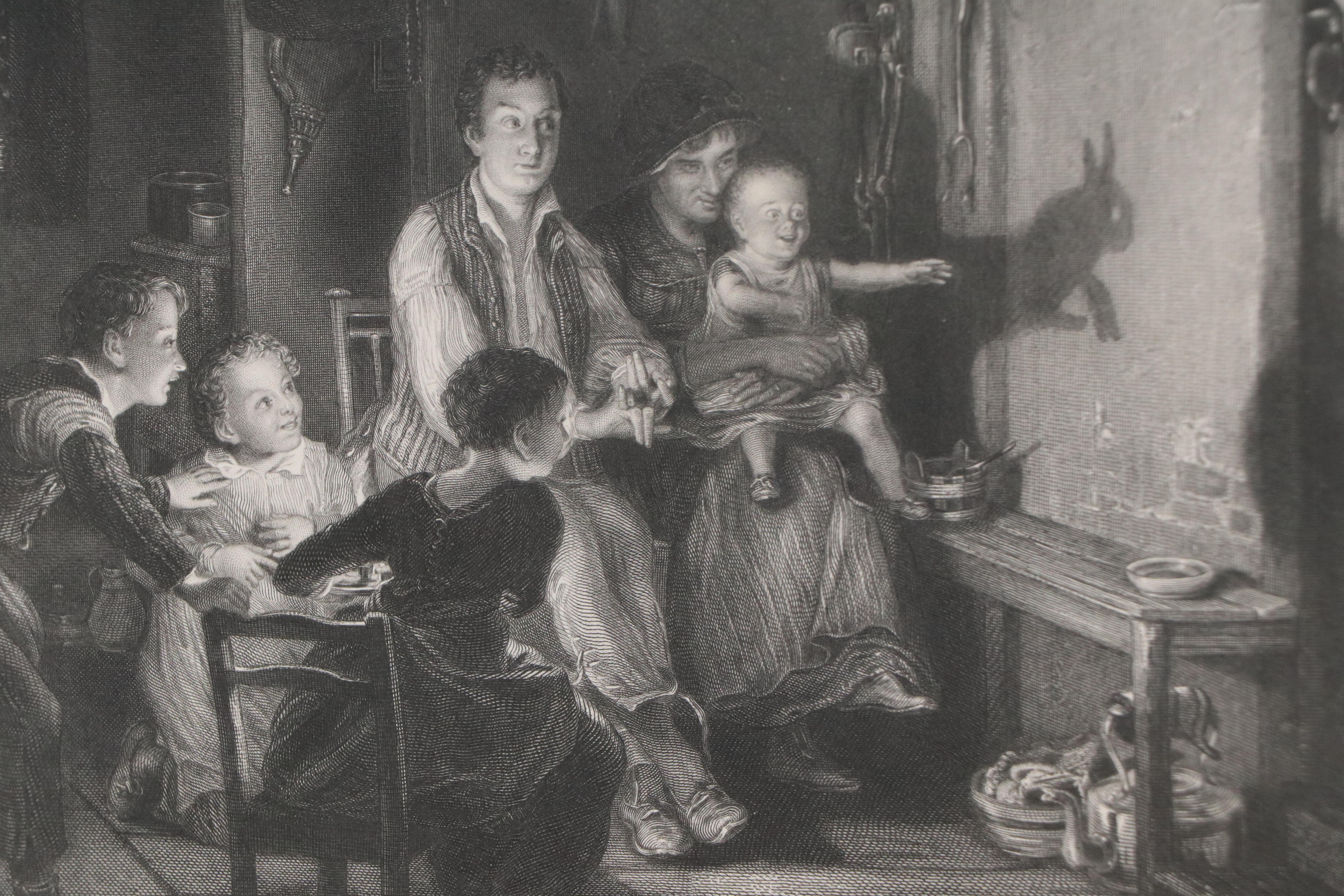 Engraving After Sir David Wilkie "The Rabbit on the Wall," Mid-19th Century