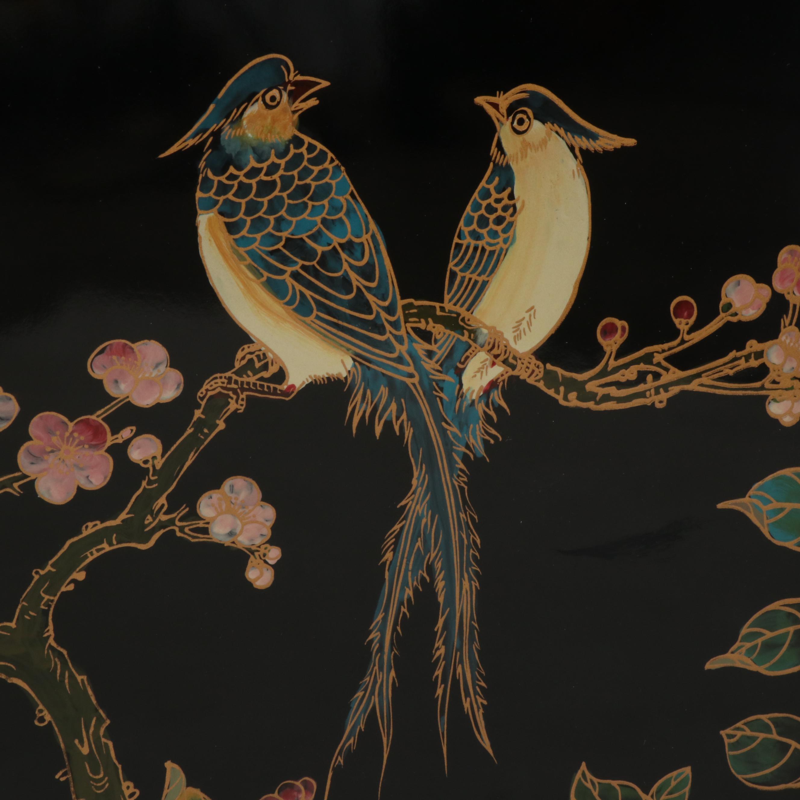 Chinese Lacquered Screen