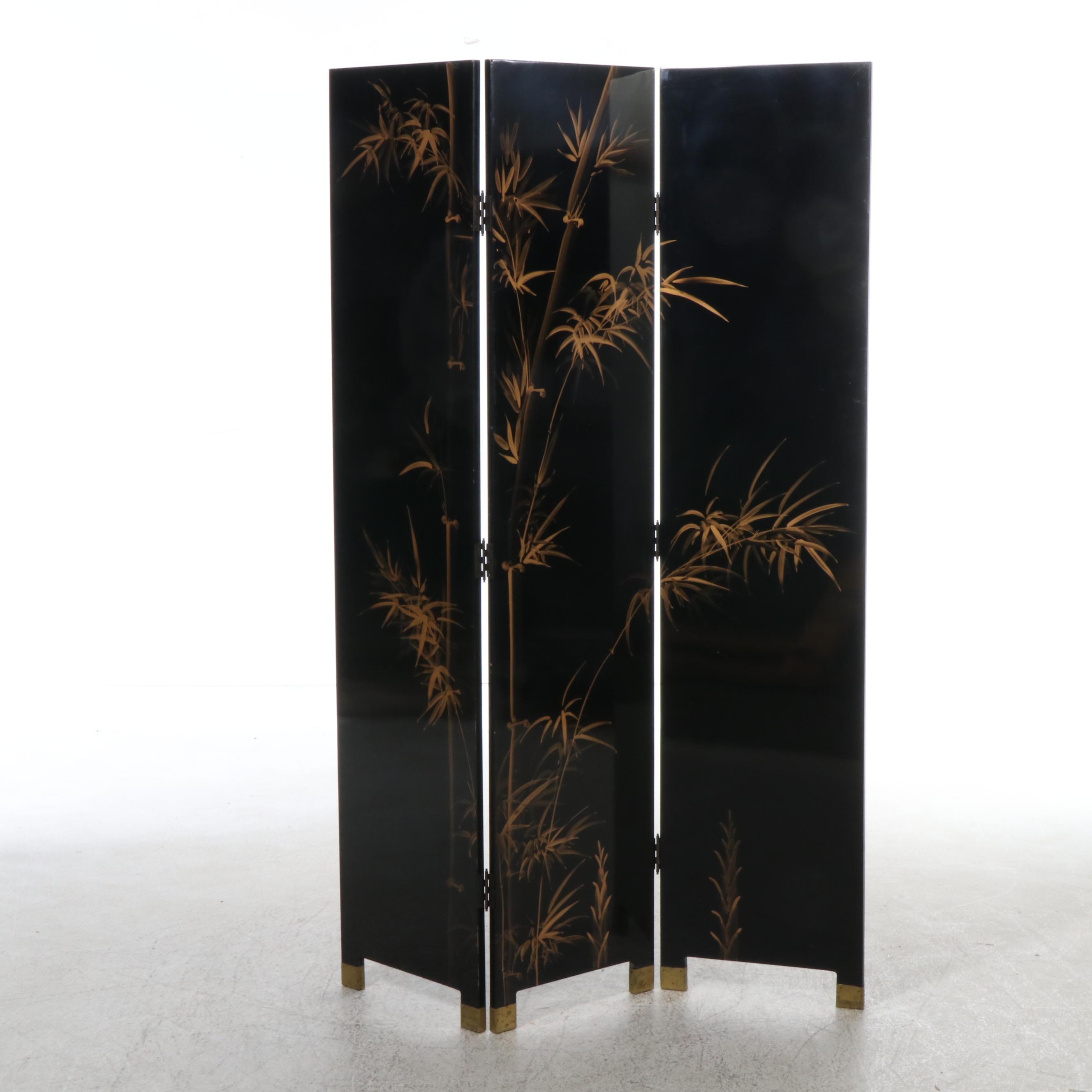 Chinese Lacquered Screen