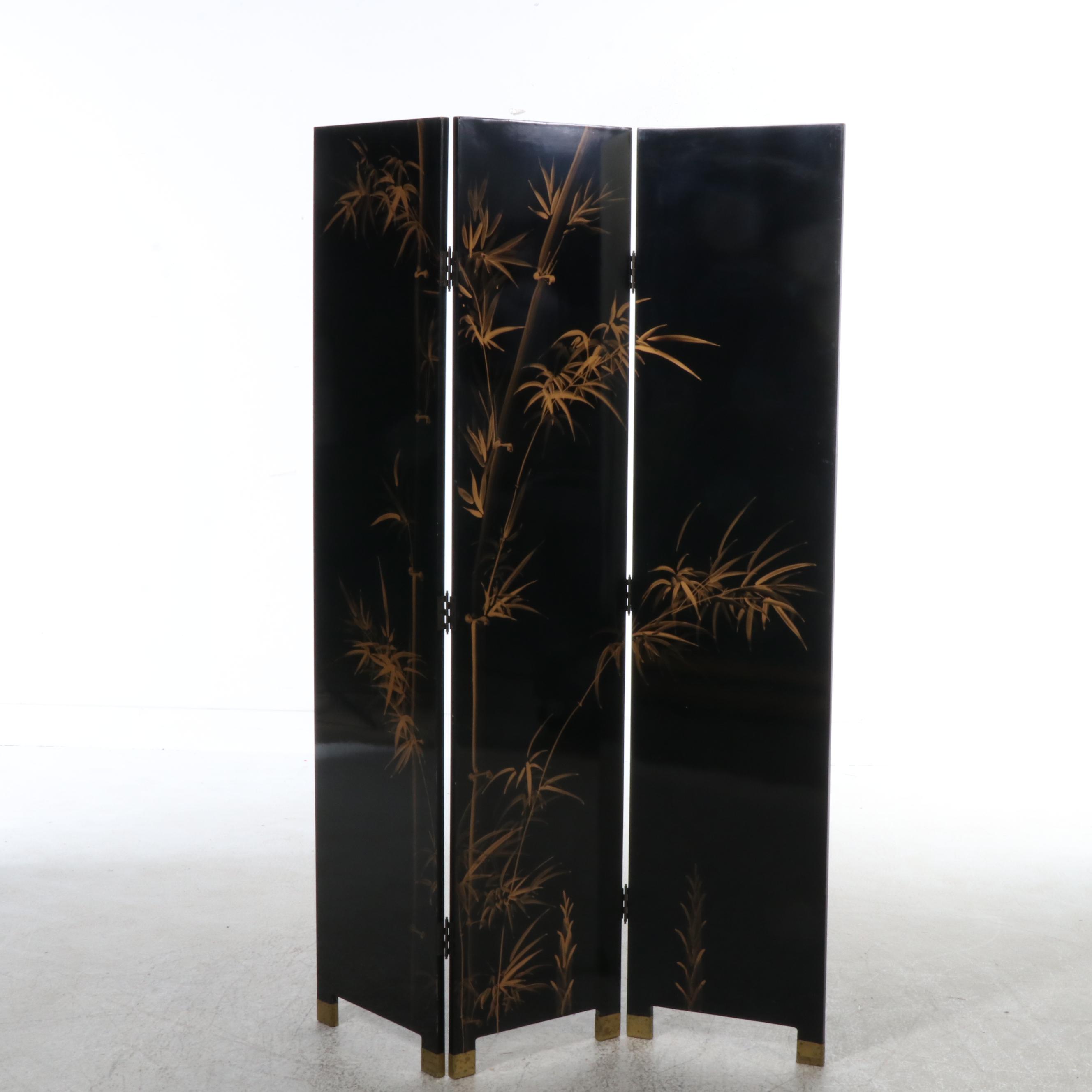 Chinese Lacquered Screen