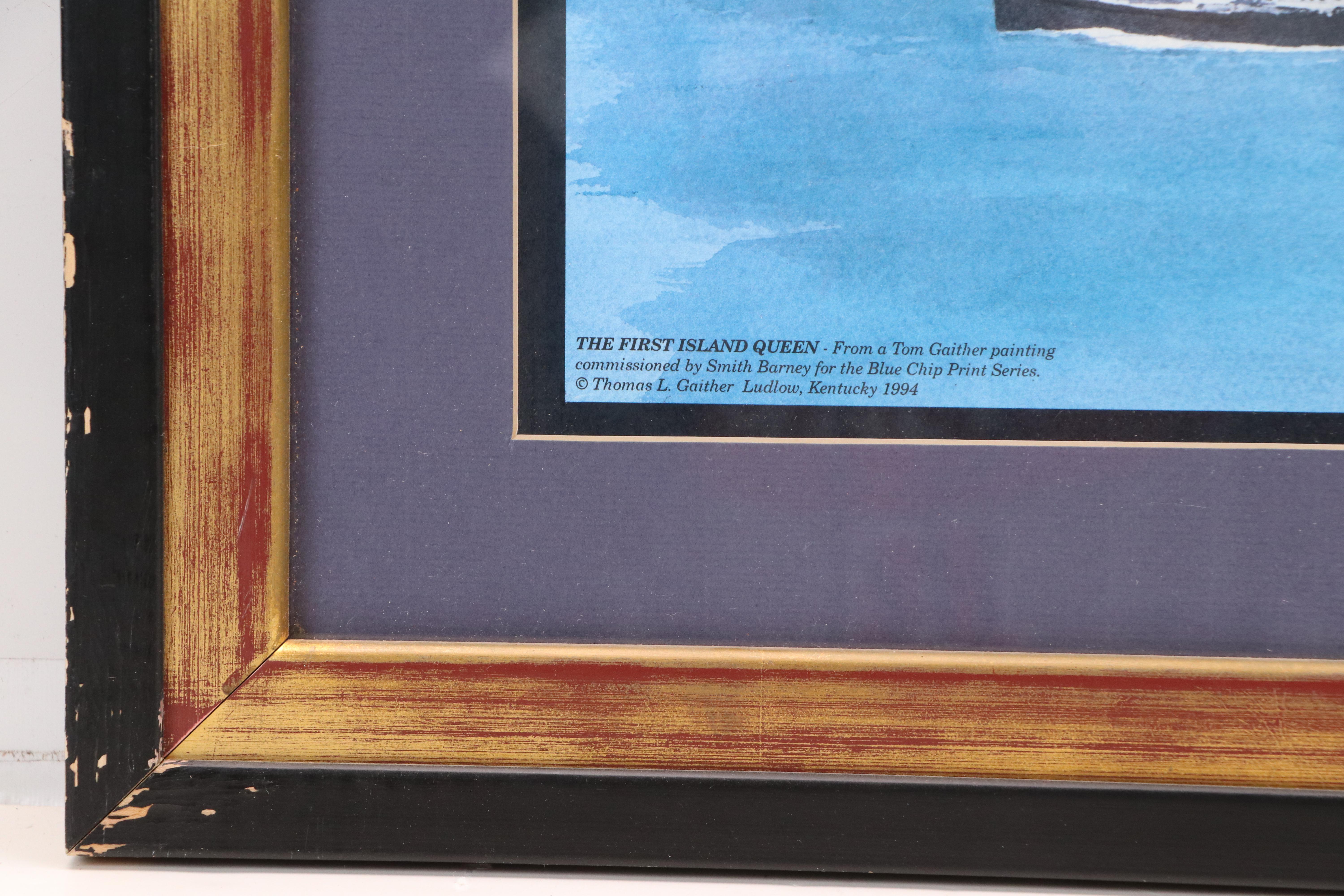 Tom Gaither Offset Lithograph "The First Island Queen," 1994