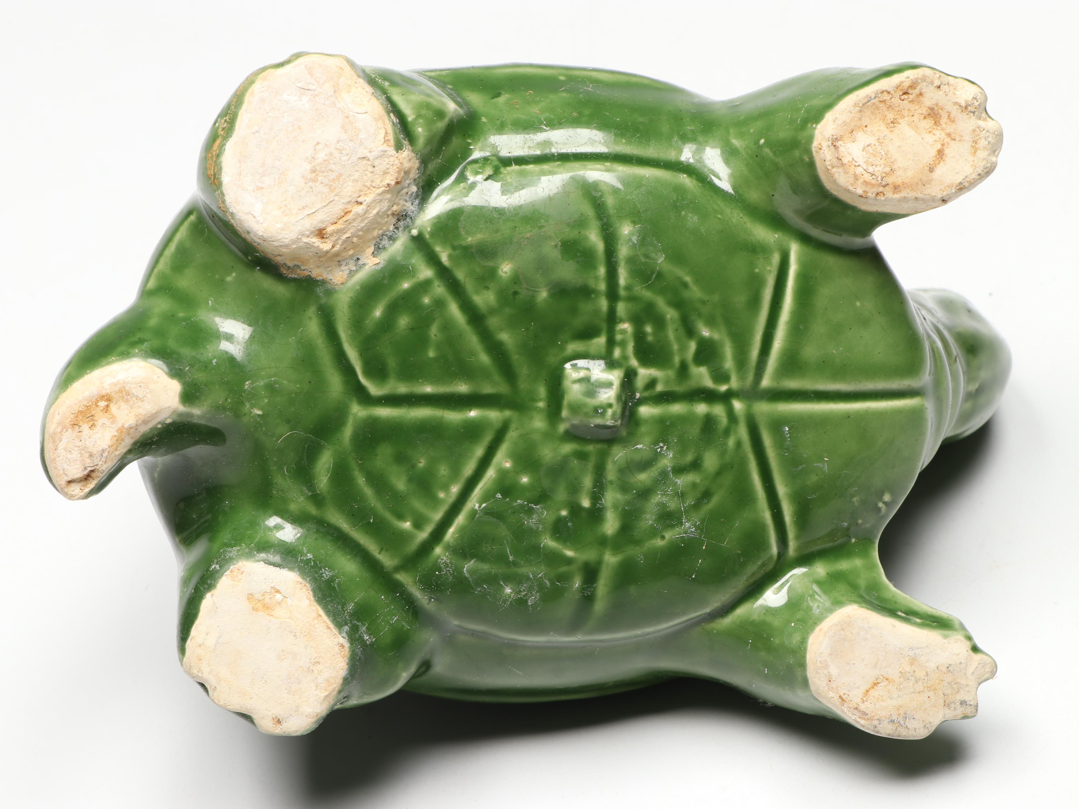 McCoy Pottery Green Turtle Planters