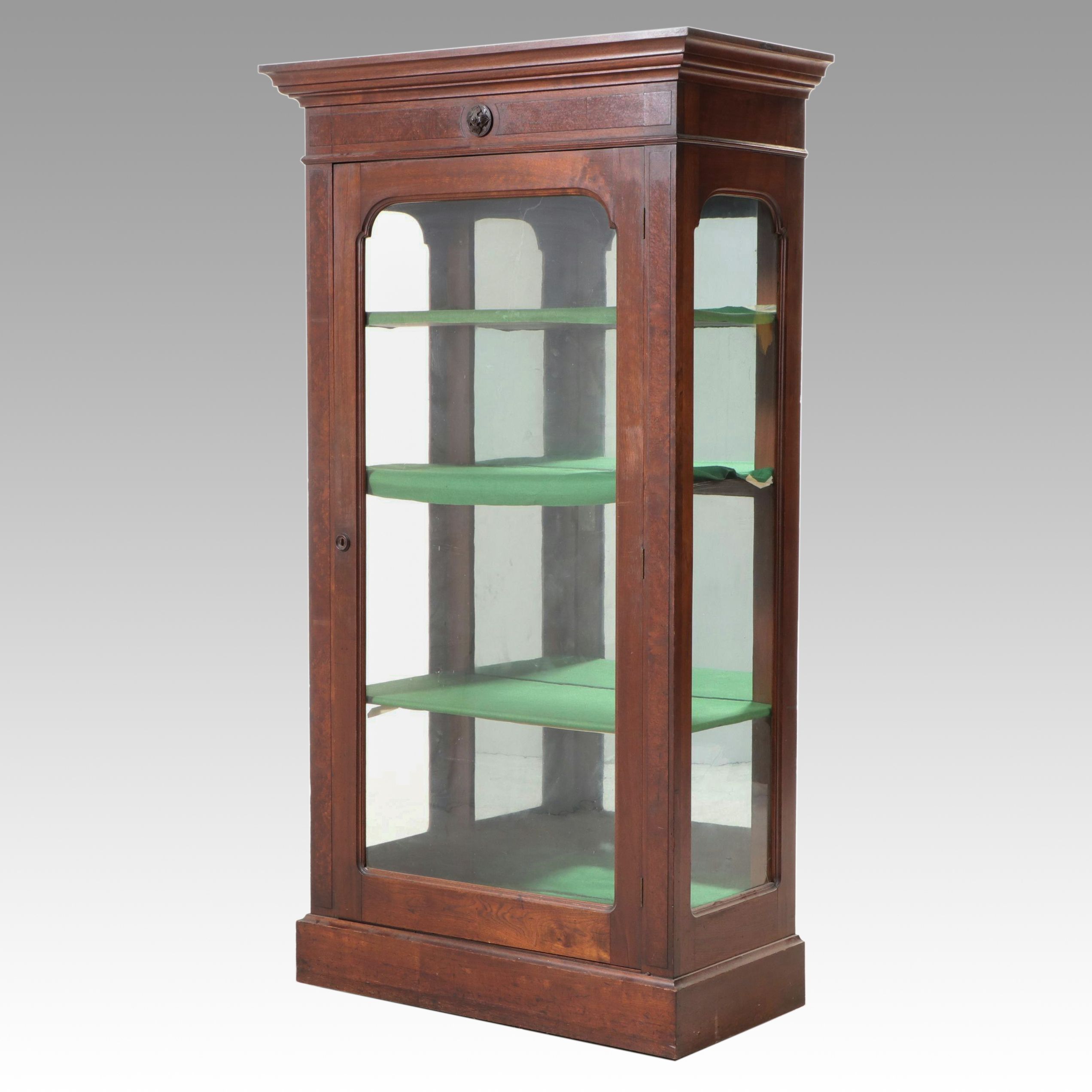 Biedermeier Wood and Glass Display Cabinet, Early 20th Century