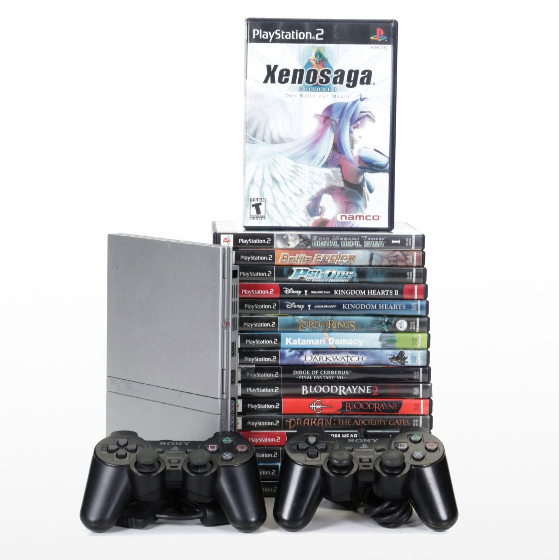 Sony Playstation 2 with Controllers & Game Collection