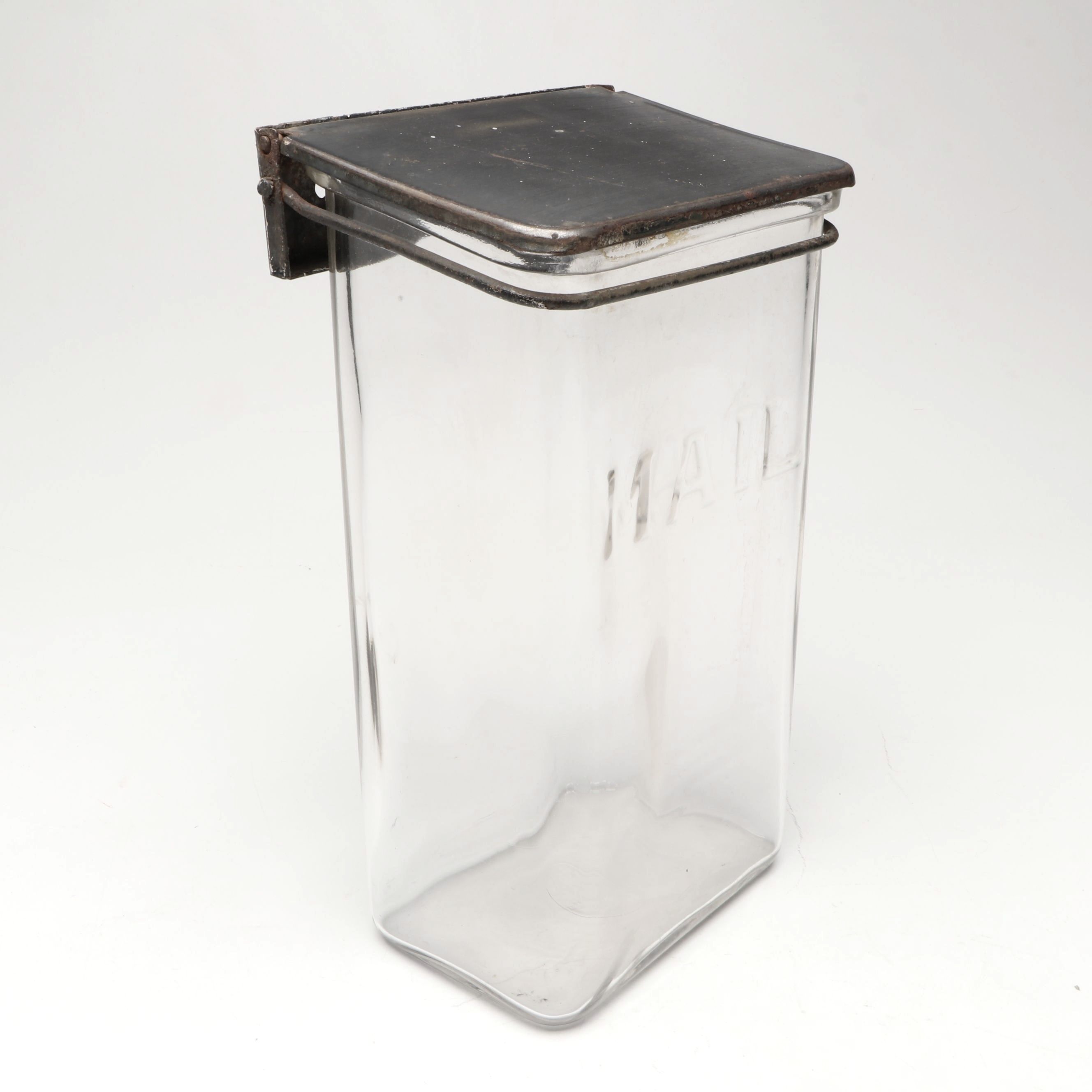 Vintage Glass Mailbox