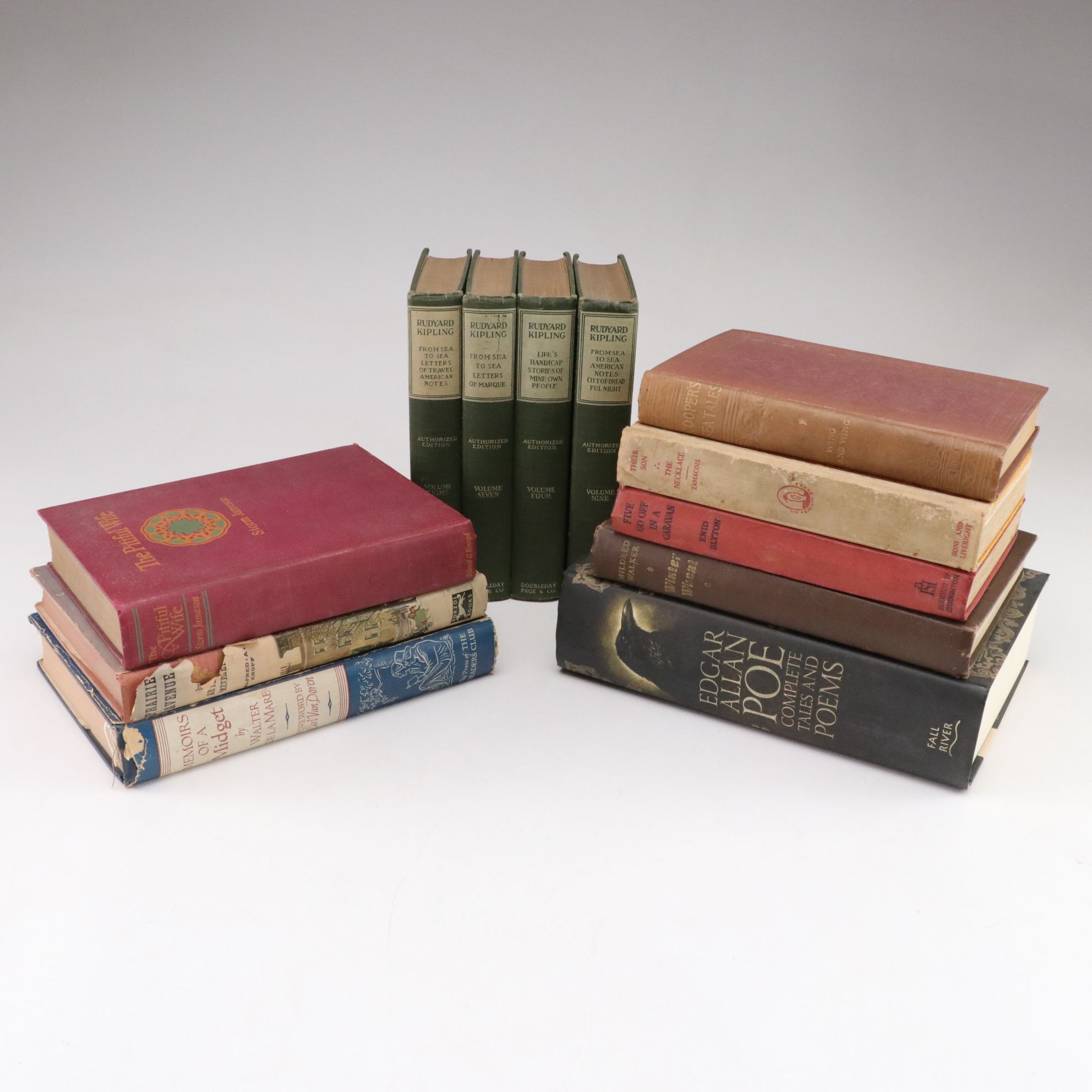 Works of Rudyard Kipling, Edgar Allen Poe and More, Early 20th C.