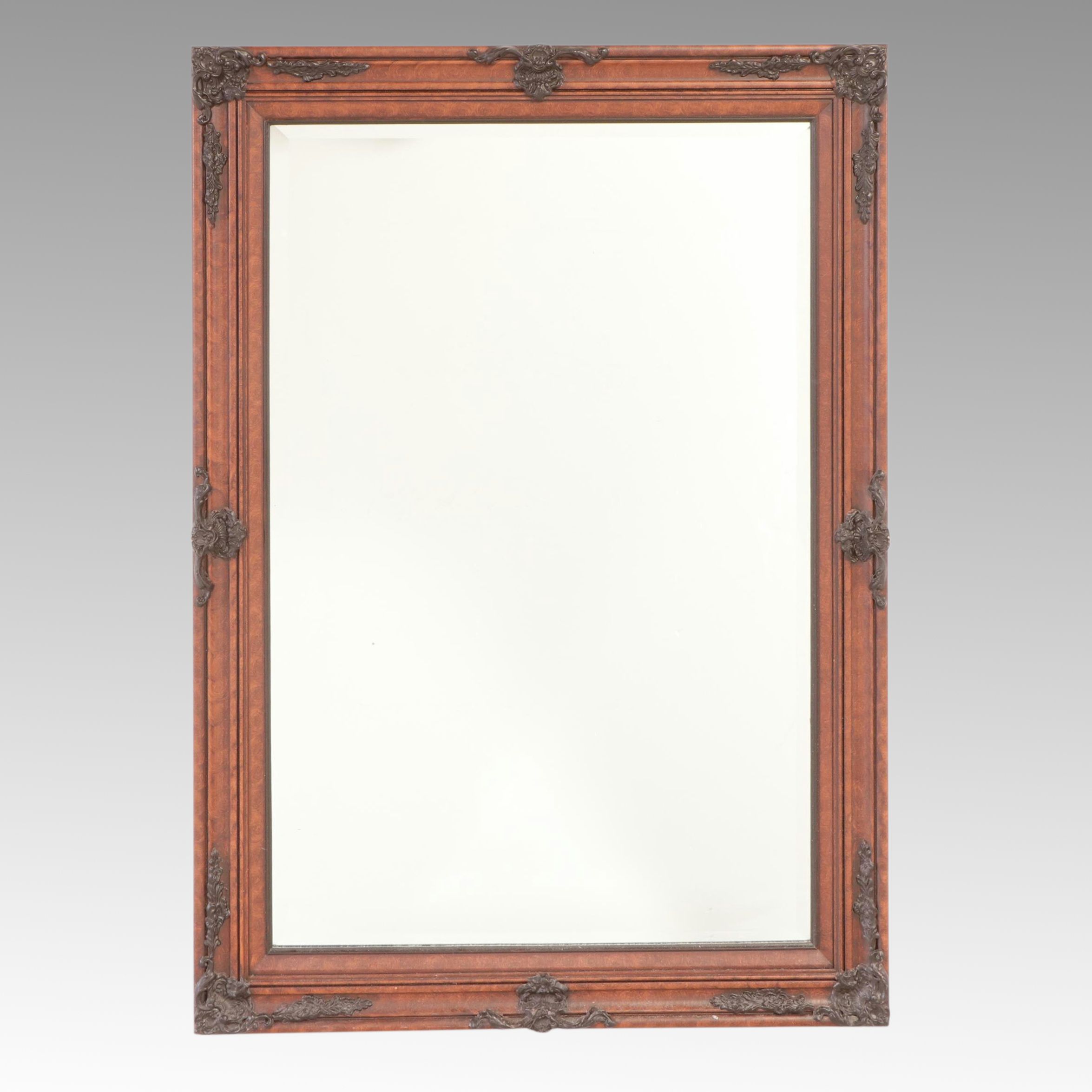 Windsor Art Products Victorian Style Beveled Wall Mirror in Painted Wood Frame