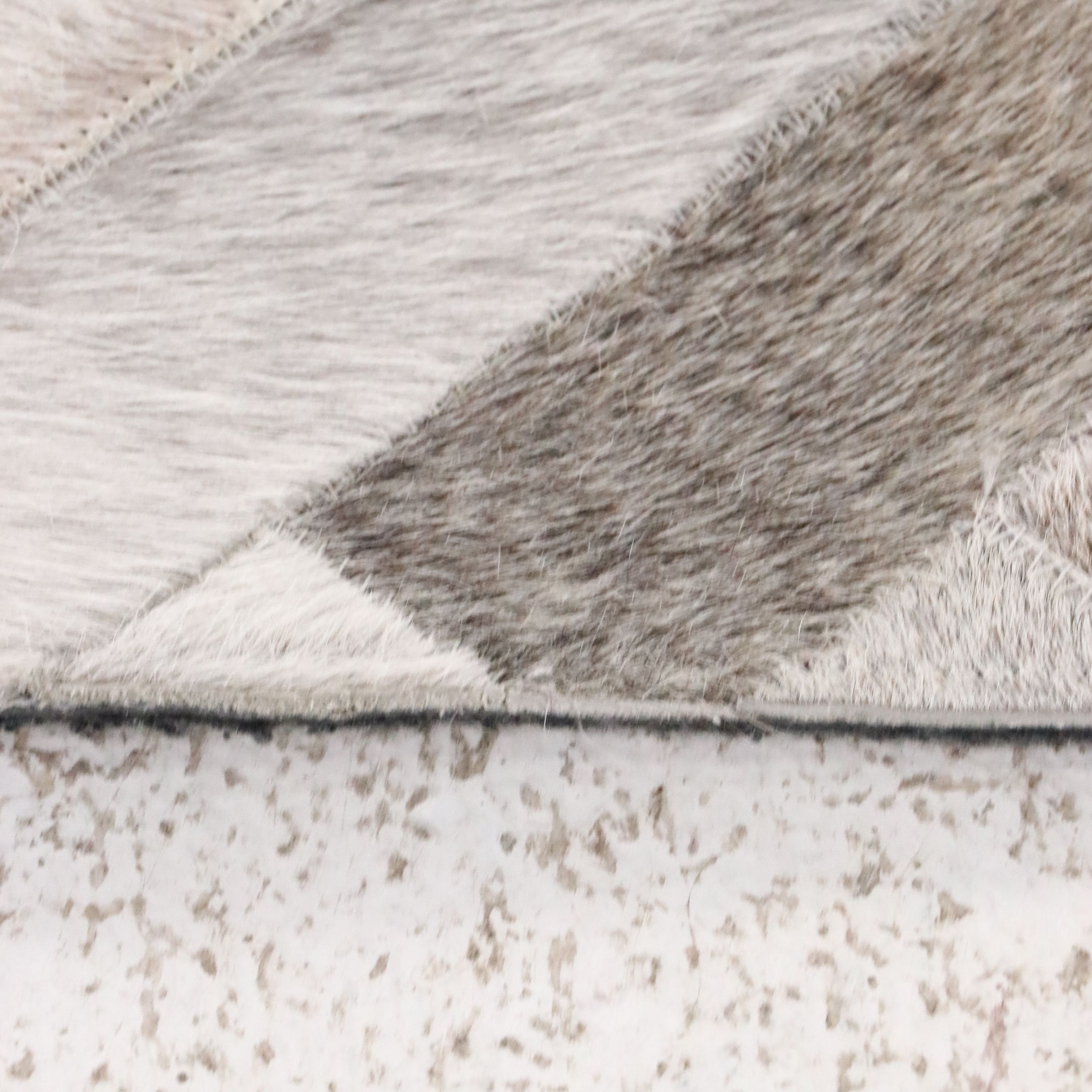 4'3 x 6' Handmade Patchwork Cowhide Area Rug