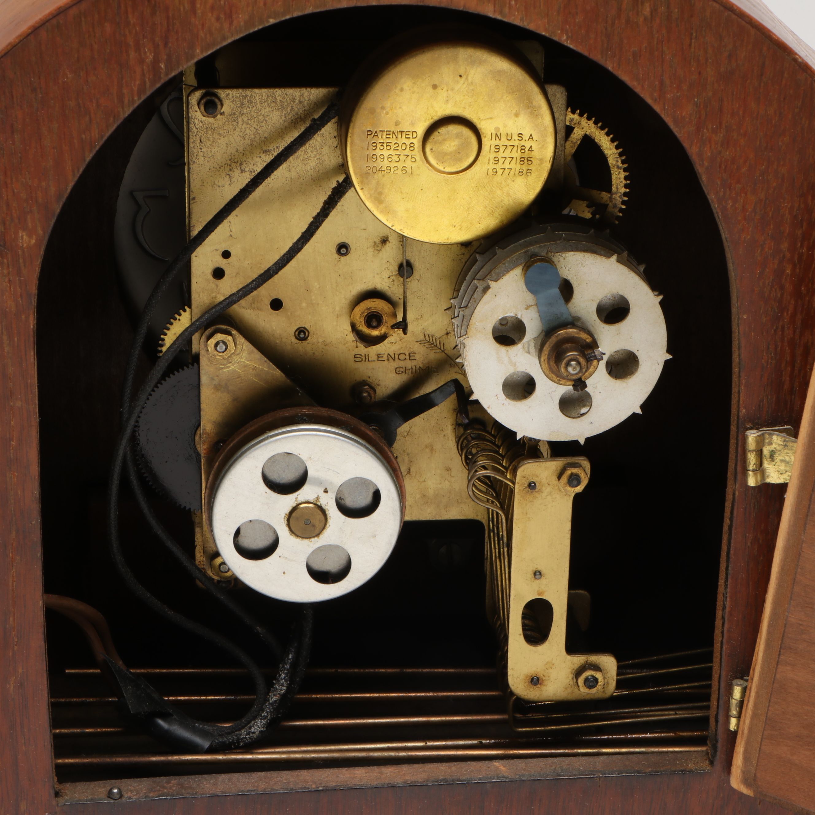 Sessions Wood Veneer Mantel Clock with Westminster Chime, Mid-20th C.