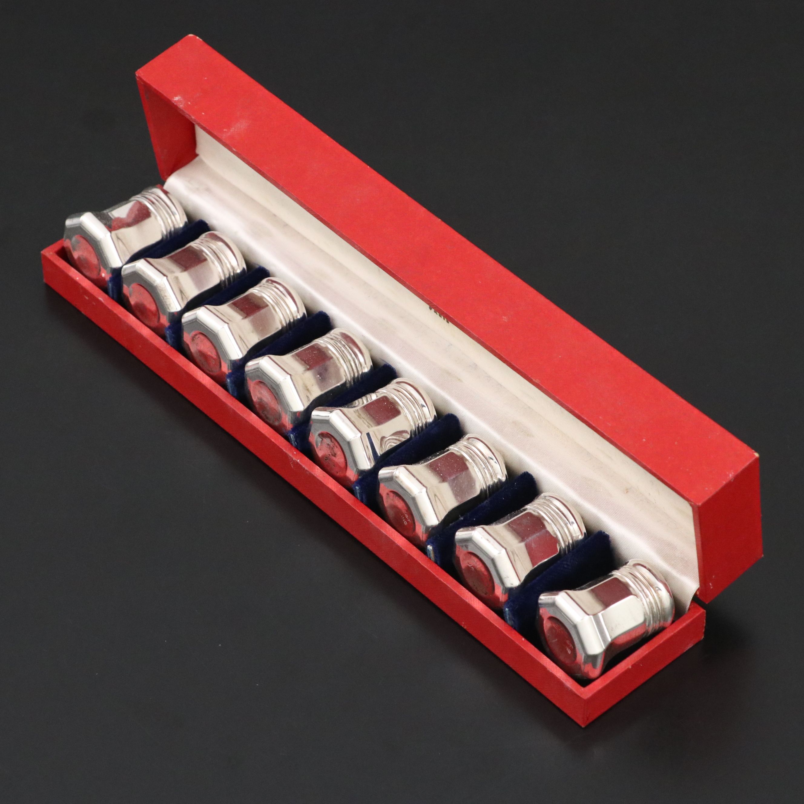 Cartier Sterling Silver Shakers with Presentation Box