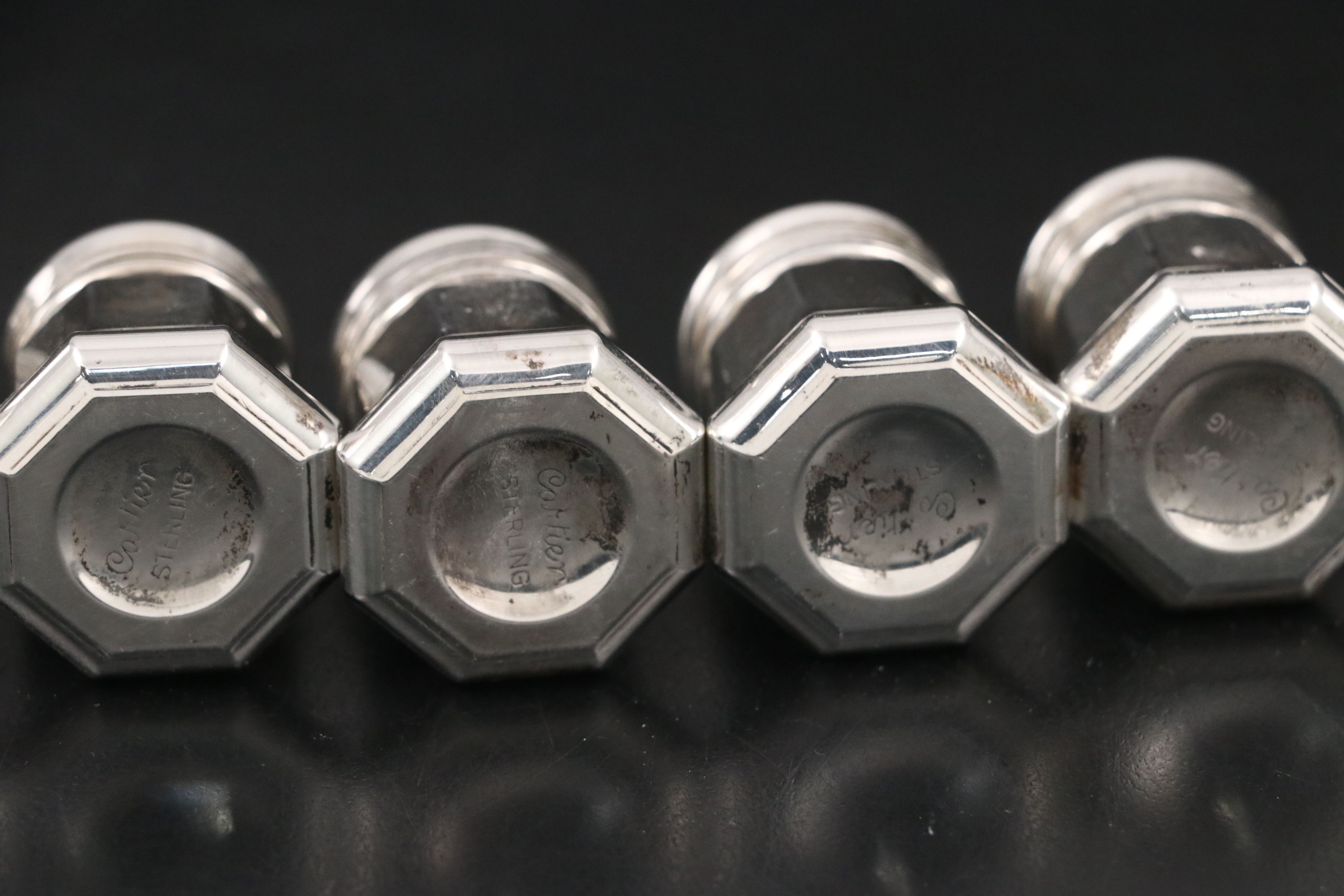 Cartier Sterling Silver Shakers with Presentation Box