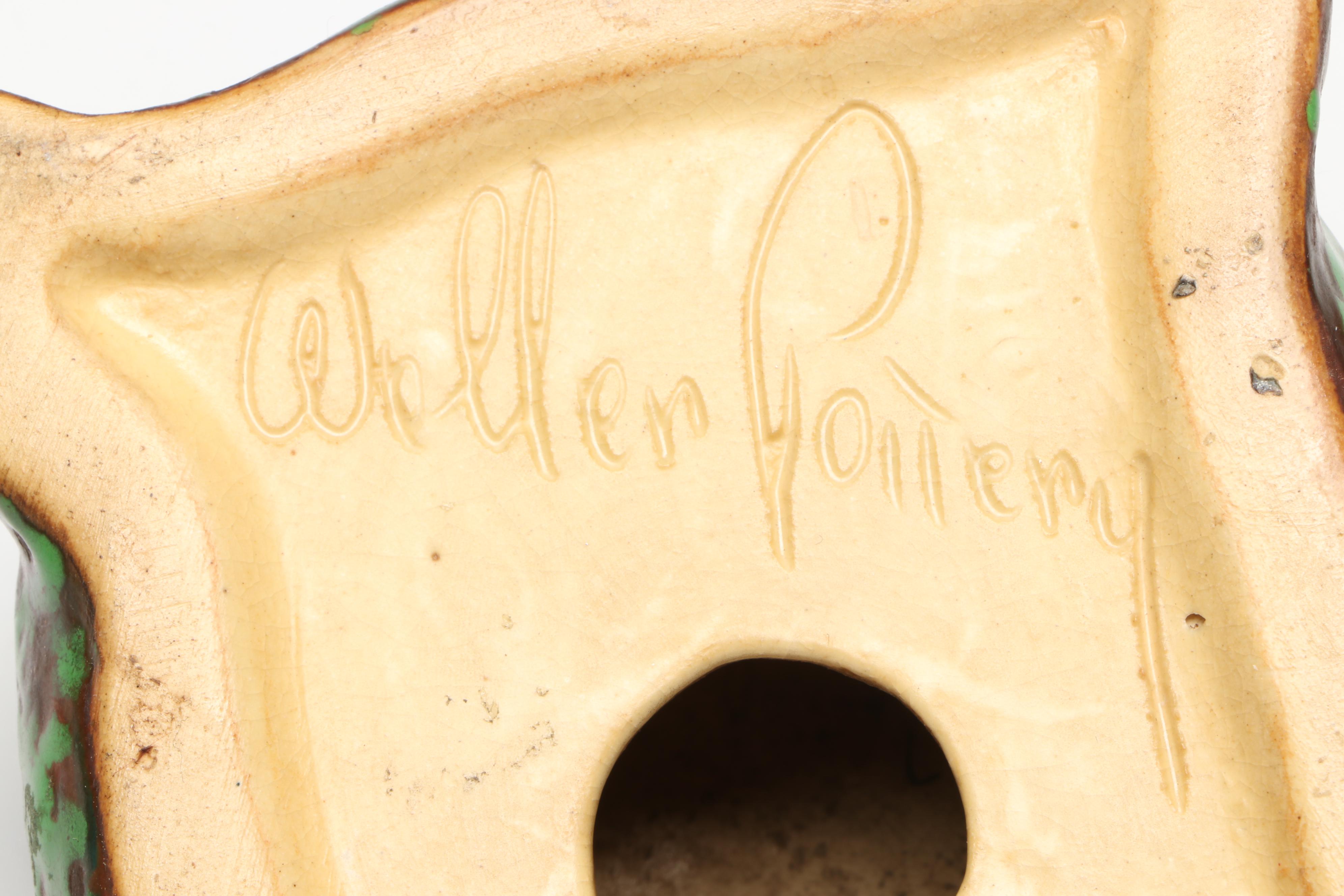 Weller Pottery Coppertone Turtle Figure