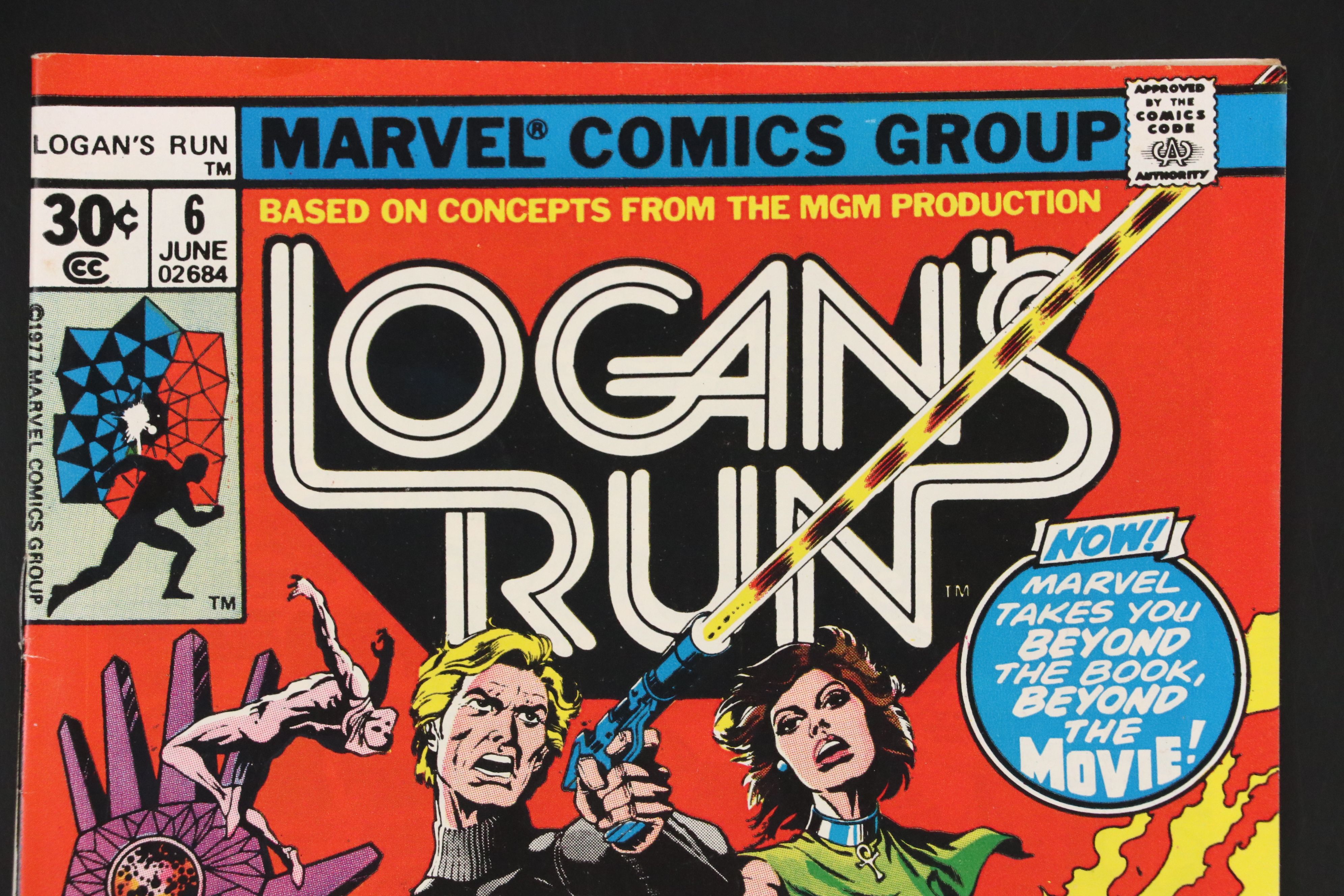 "Logan's Run" Issue #6 Bronze Age Marvel Comic Book, 1977