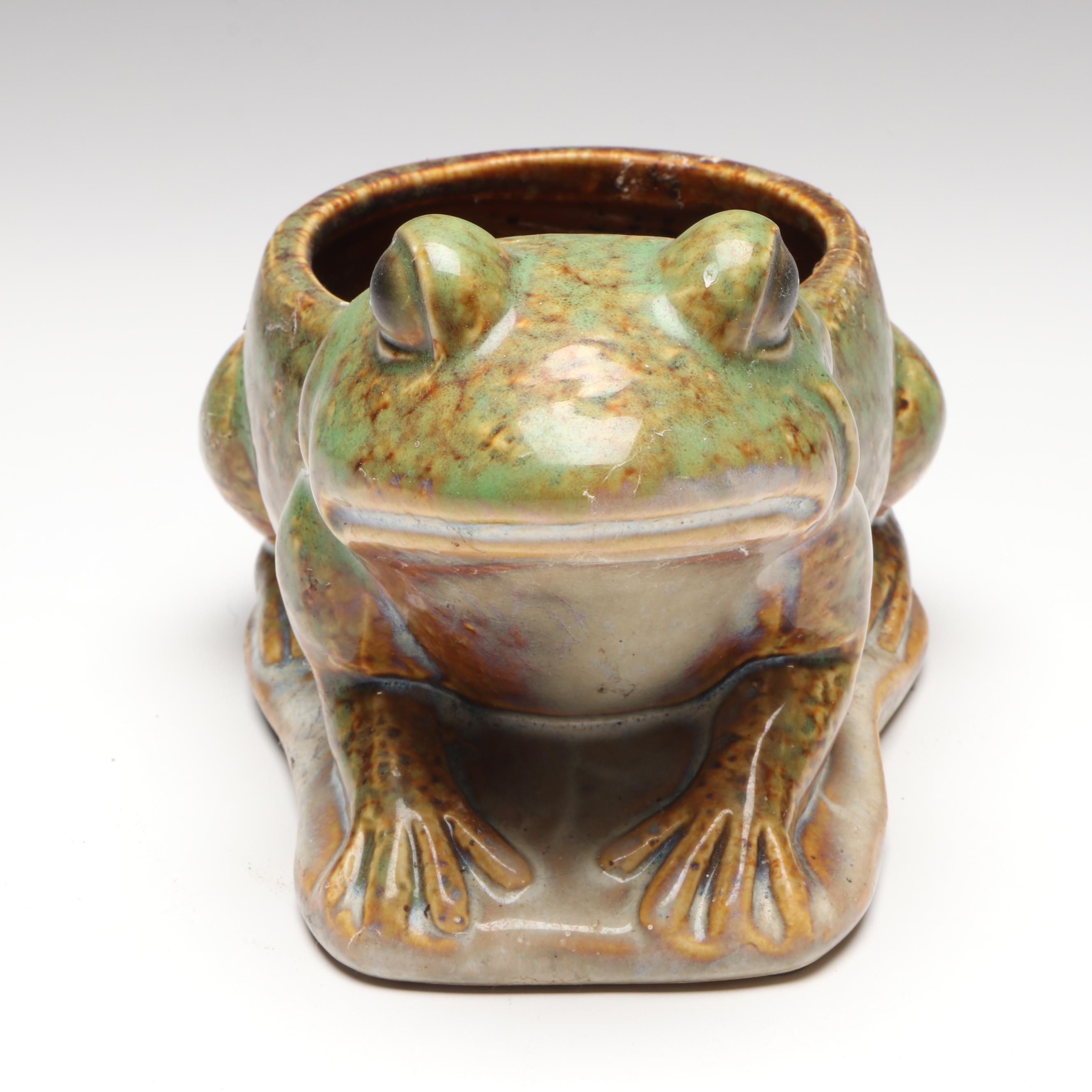 Brush McCoy Pottery Frog Planters