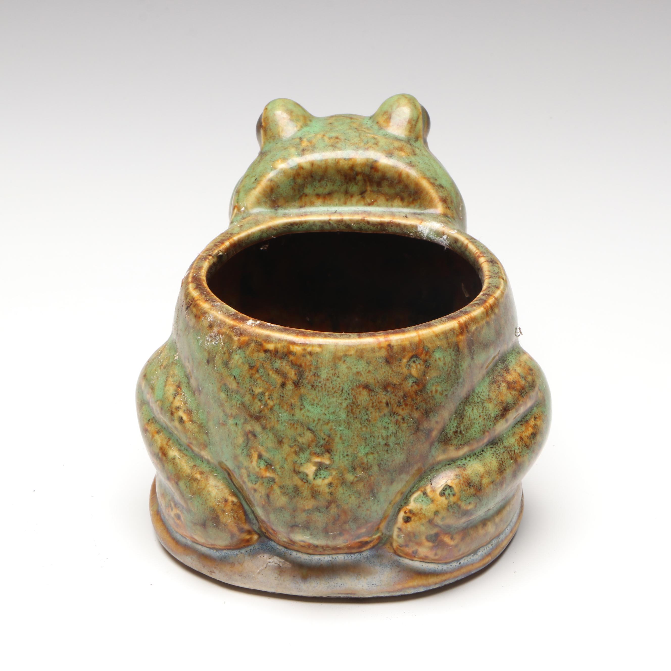 Brush McCoy Pottery Frog Planters