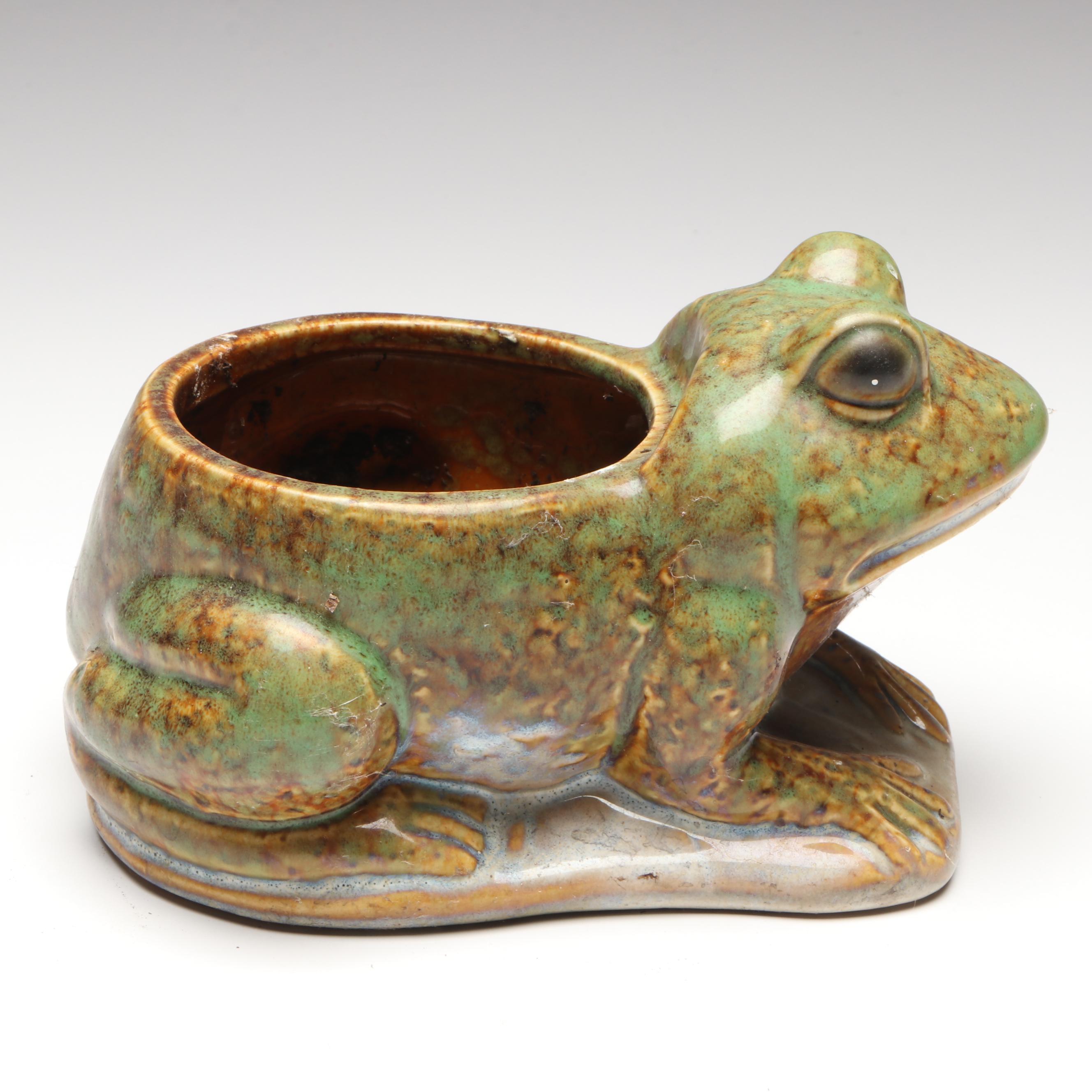Brush McCoy Pottery Frog Planters