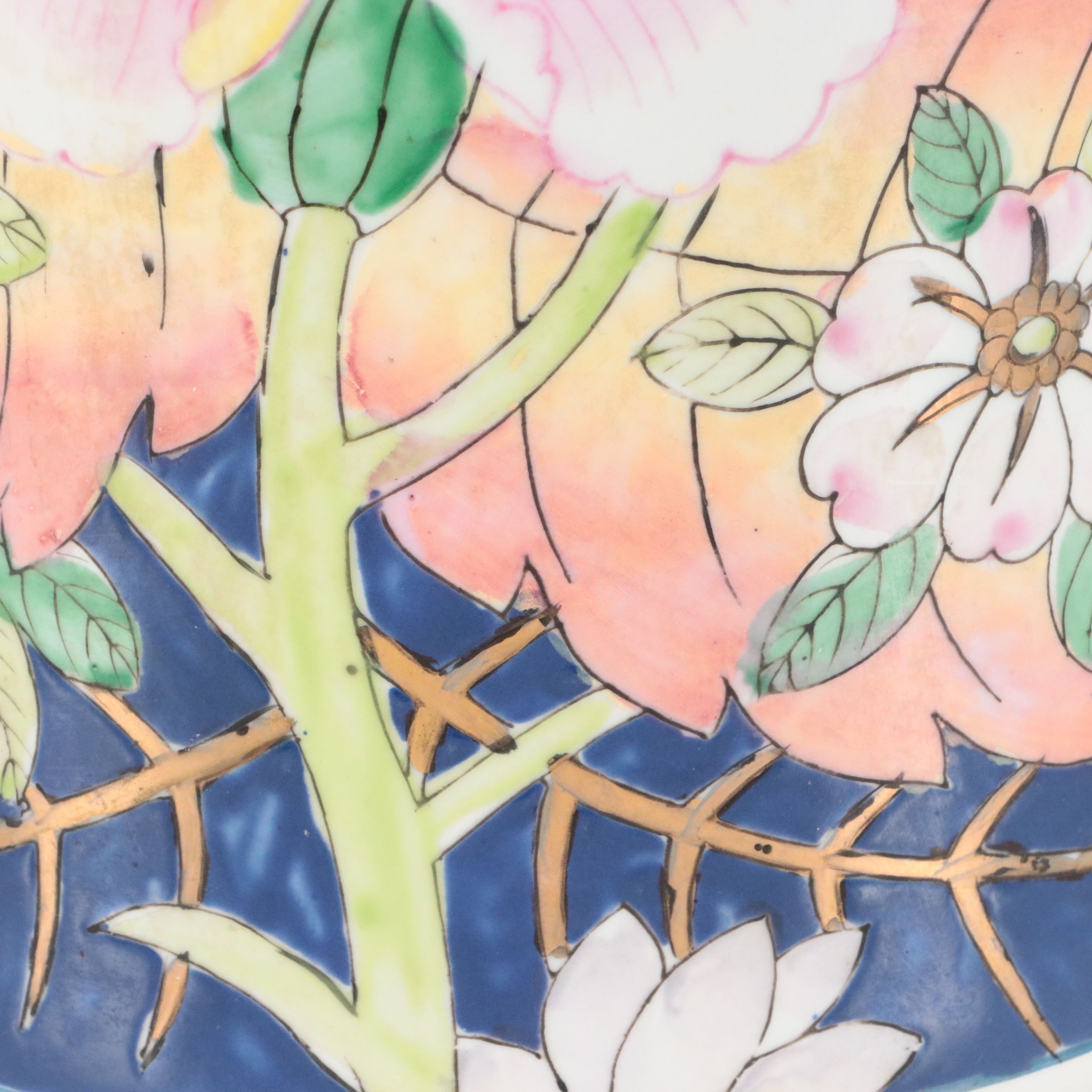 Chinese Famille Rose Enamelled Porcelain Umbrella Stand