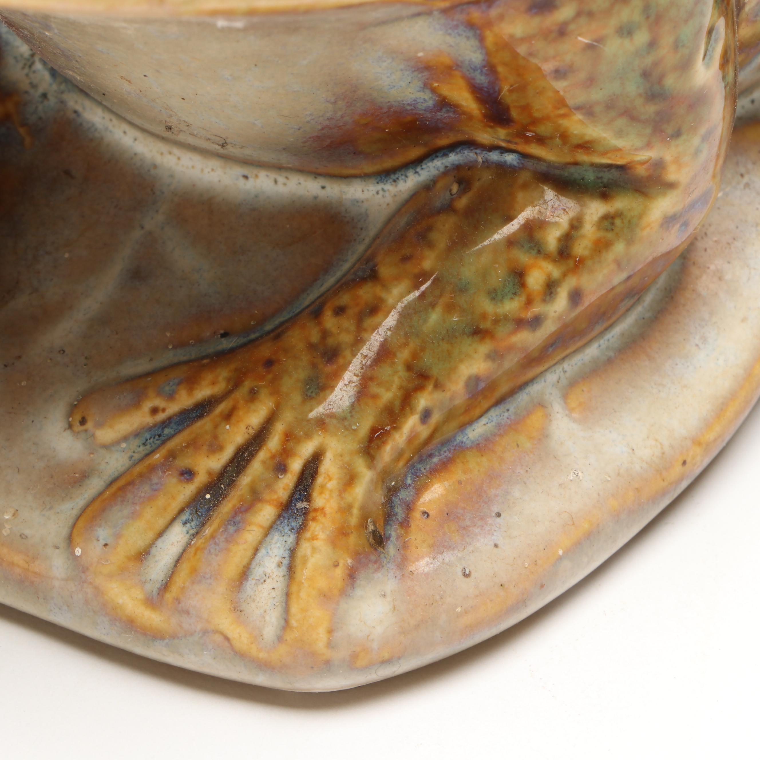 Brush McCoy Pottery Frog Planters