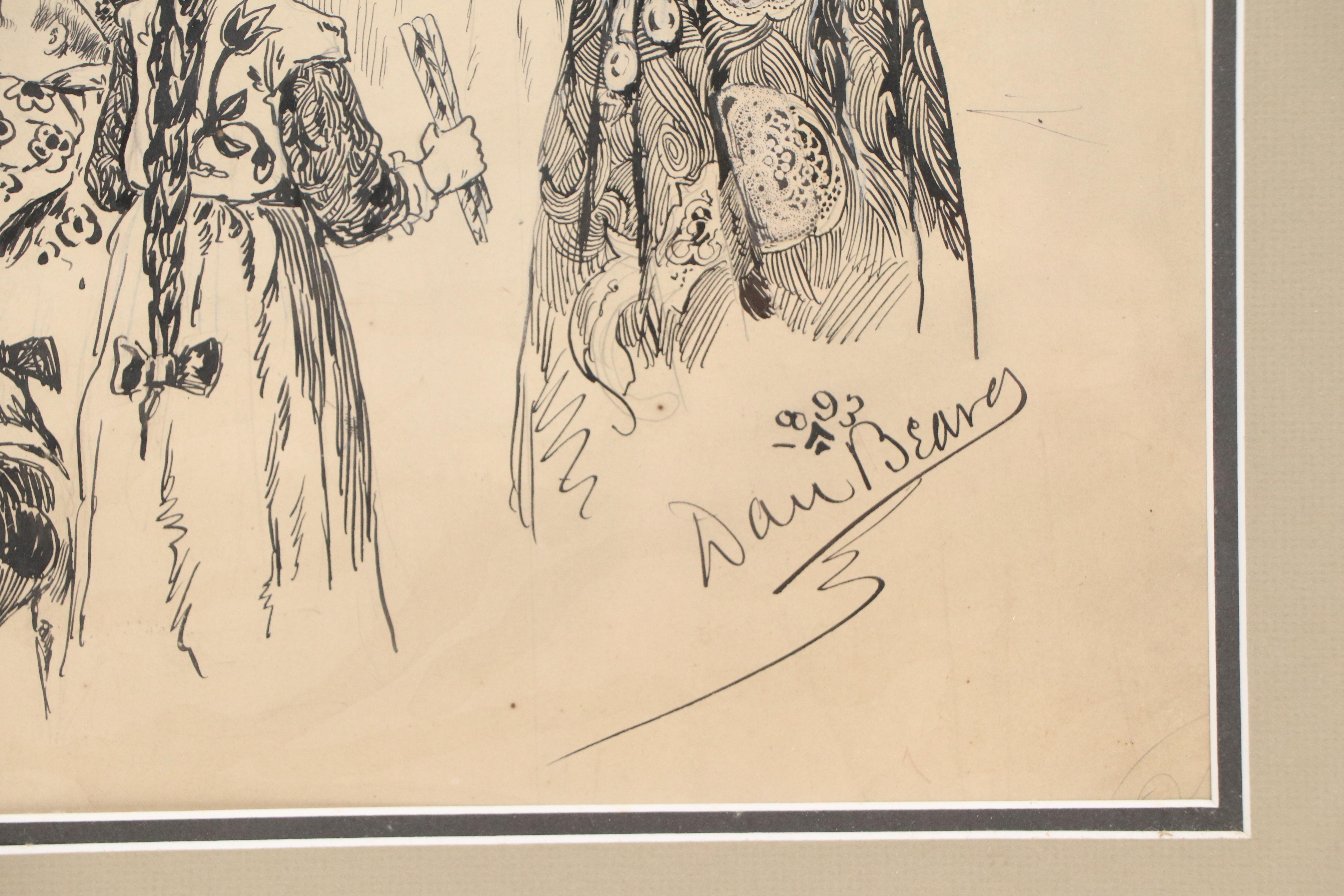 Daniel Beard Fantasy Ink Illustration "Mr. and Mrs. Page's Candy Store," 1993