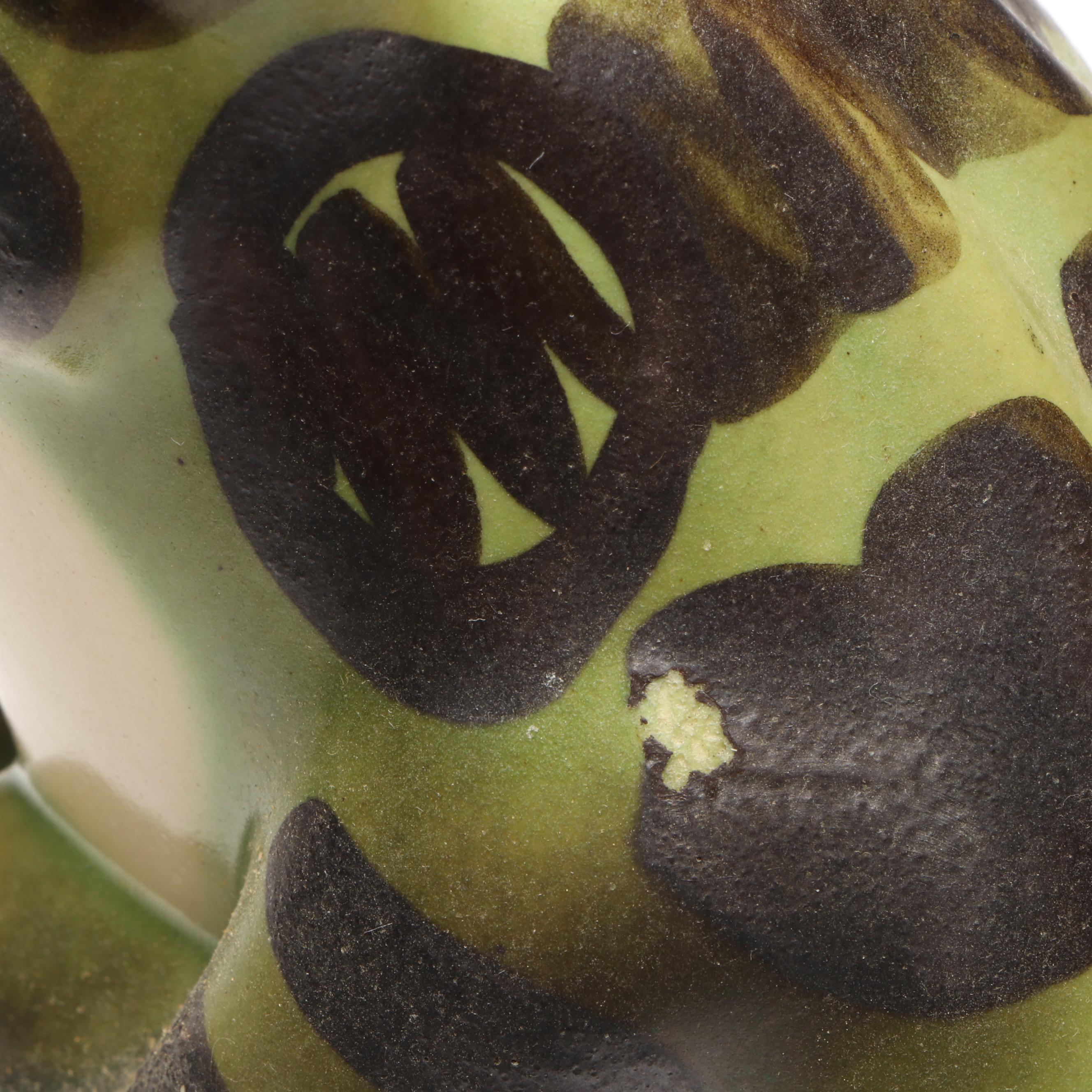 Brush McCoy Pottery Reclining Frog Planter with Sitting Frog Figure