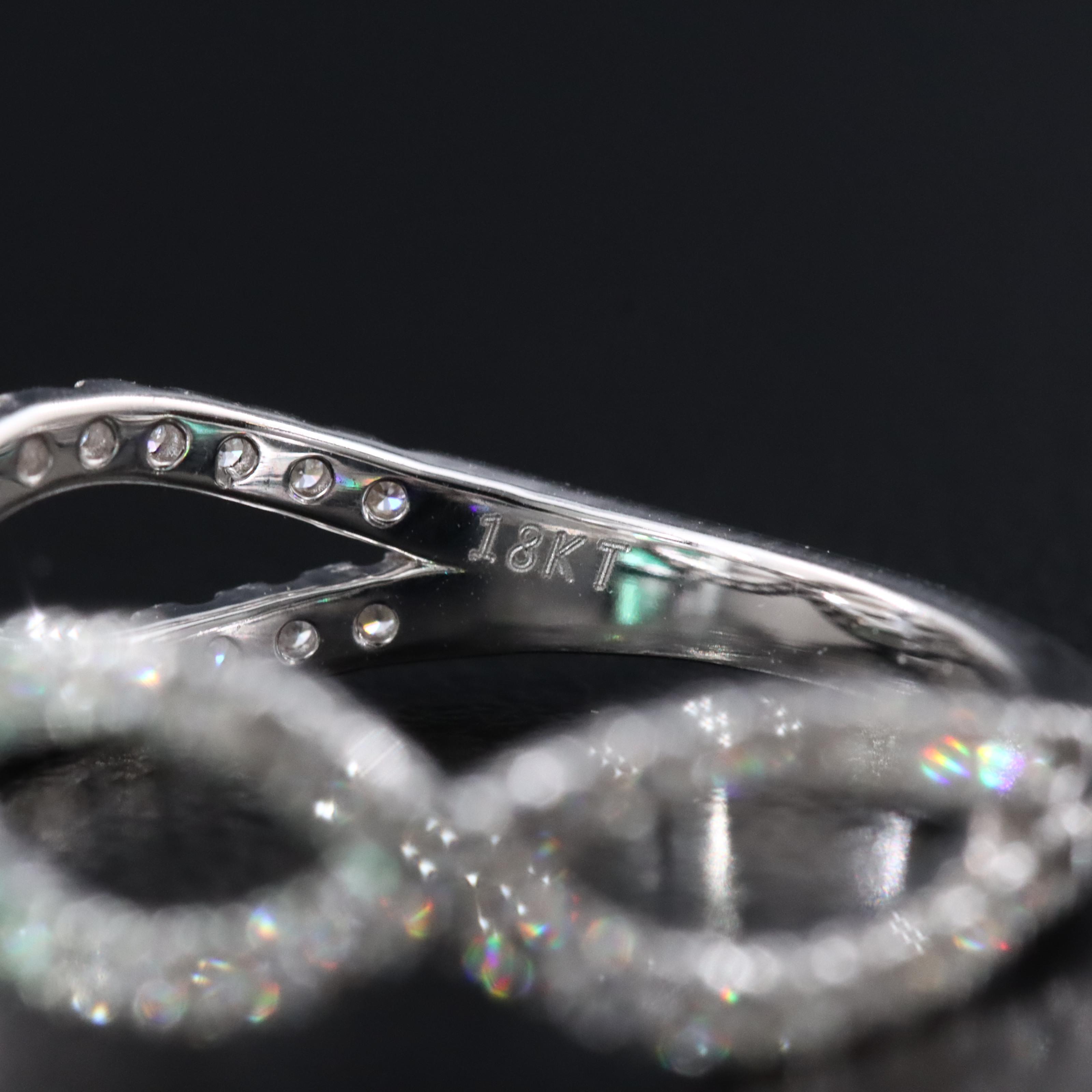 18K 1.82 CT Emerald and Diamond Ring