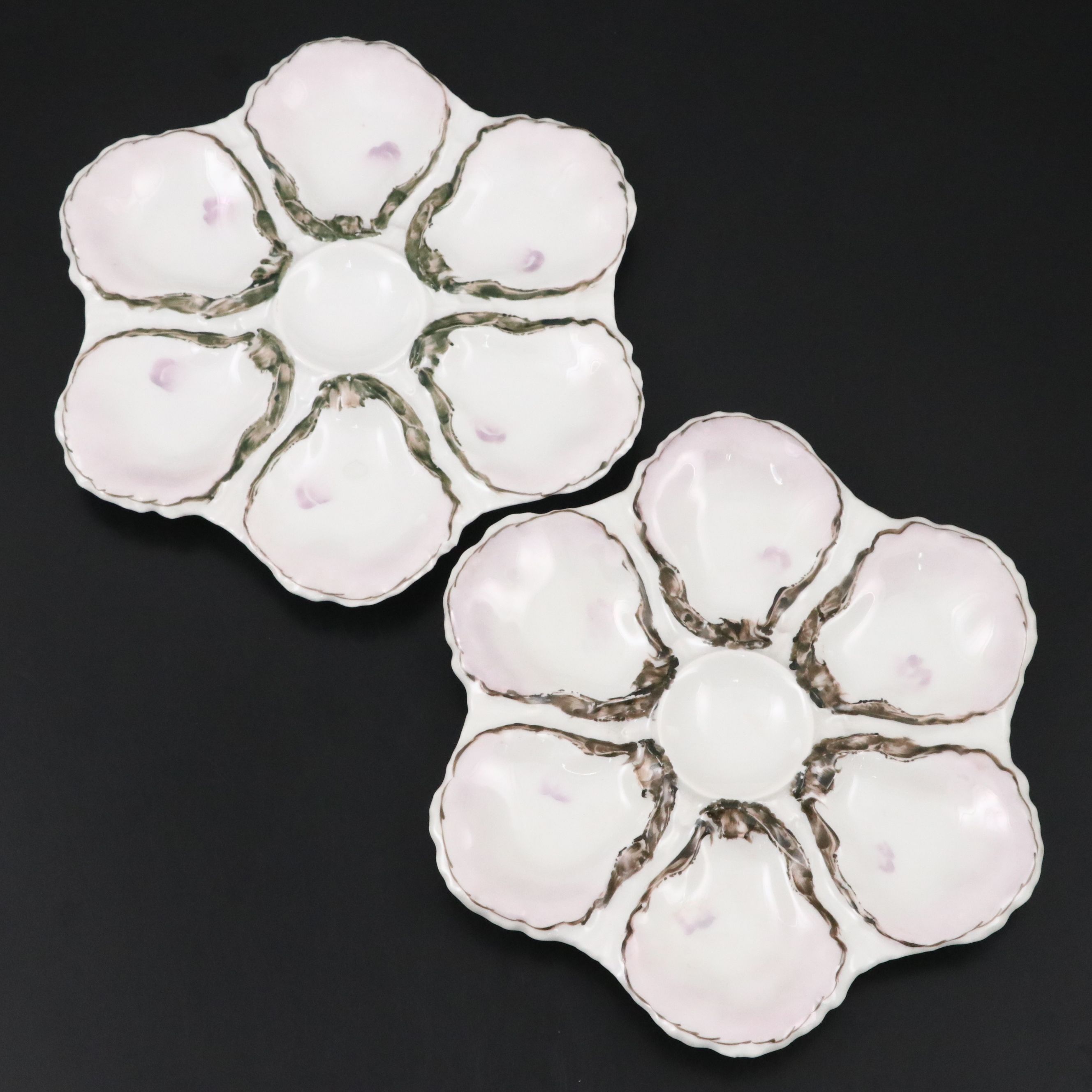Haviland & Co. Porcelain Oyster Plates