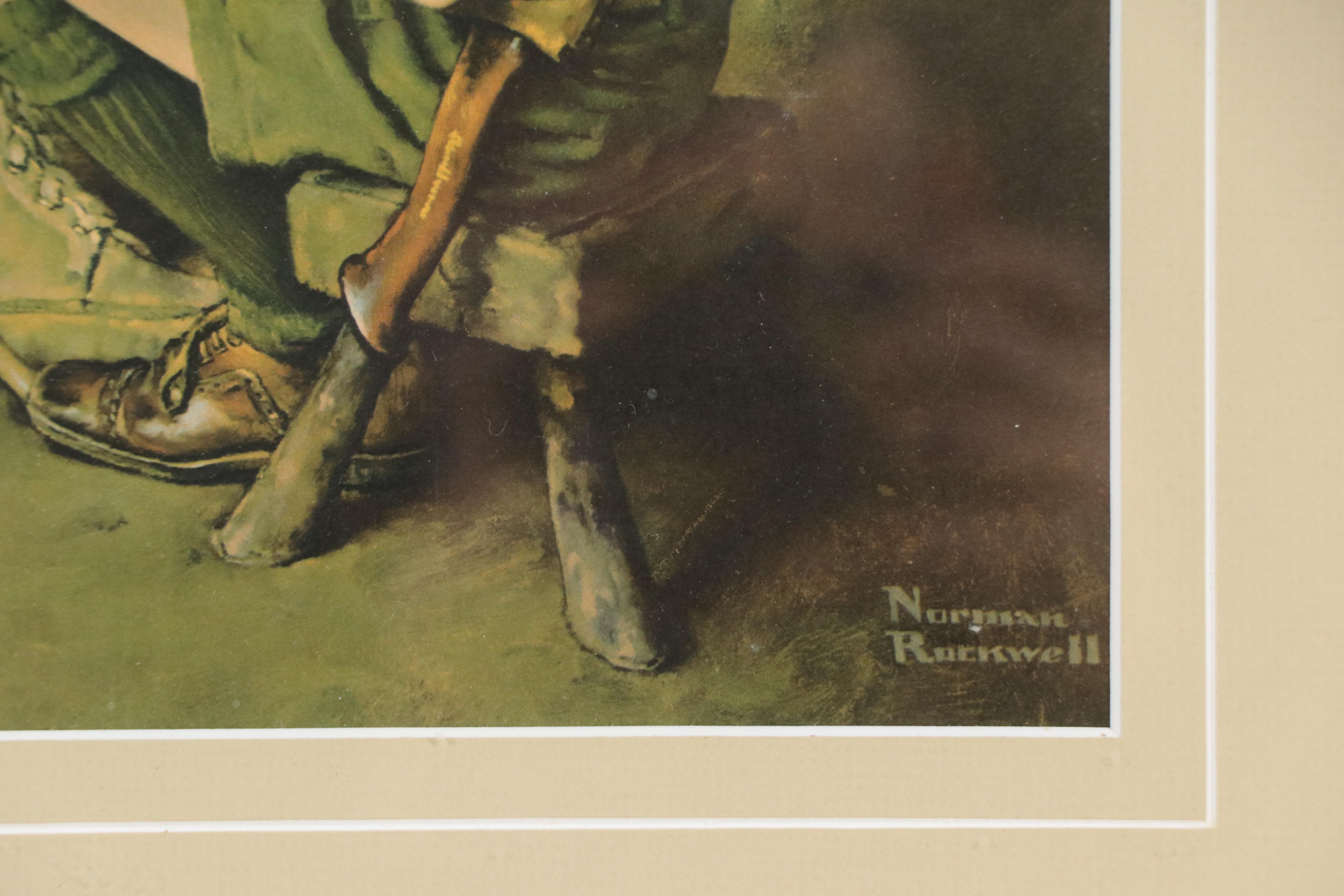 Offset Lithograph After Norman Rockwell "Scout Memories"