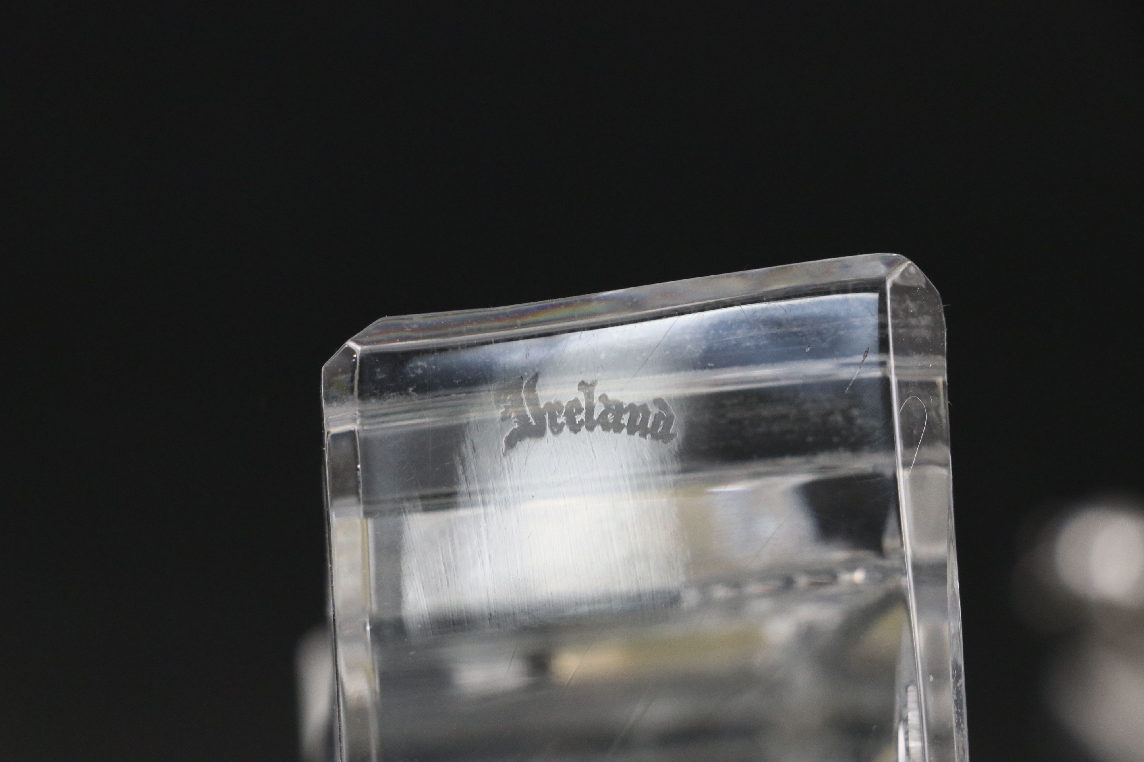 Waterford Crystal Desk Clocks, Crystal Pen Holder, and More Office Accessories