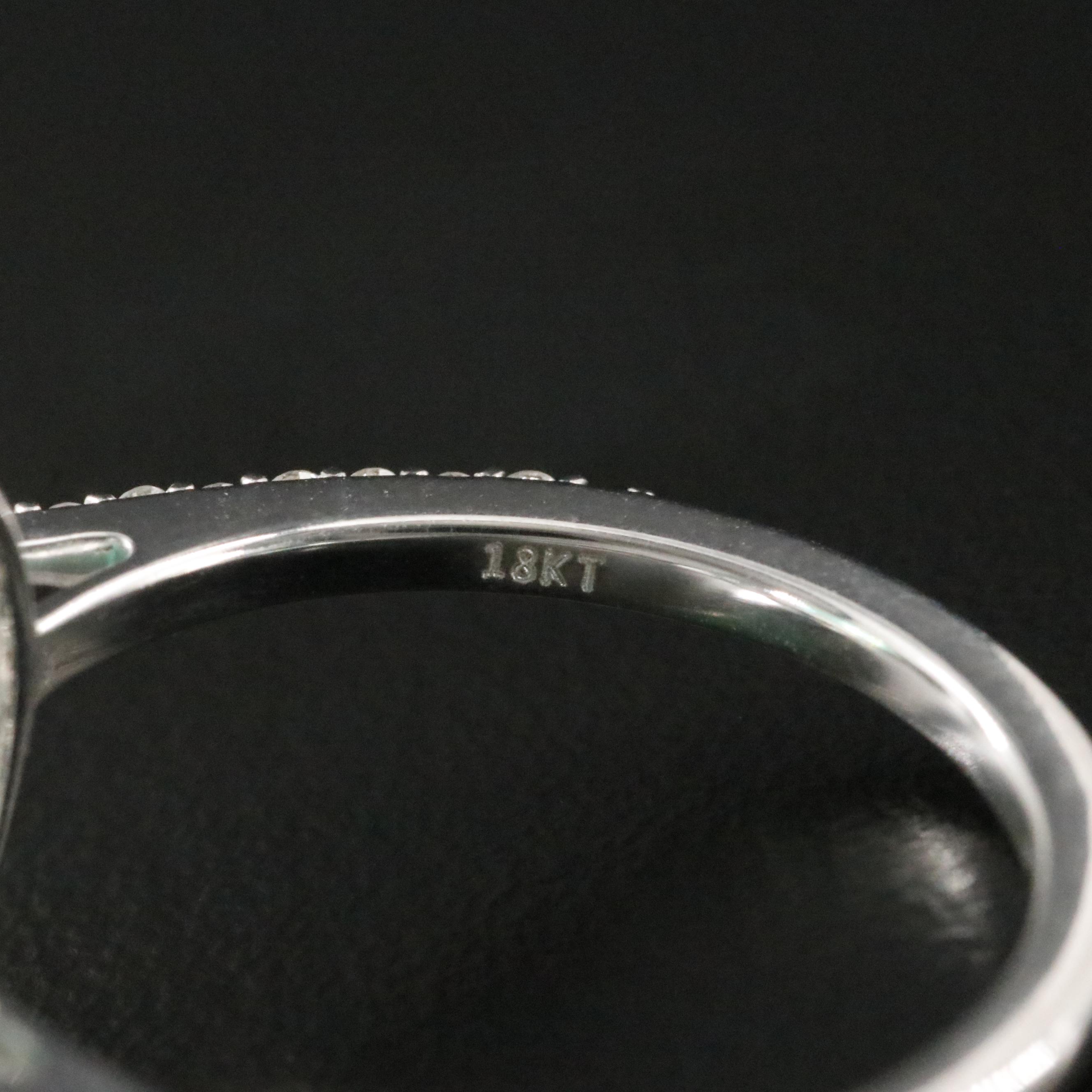 18K 2.98 CT Emerald and Diamond Ring