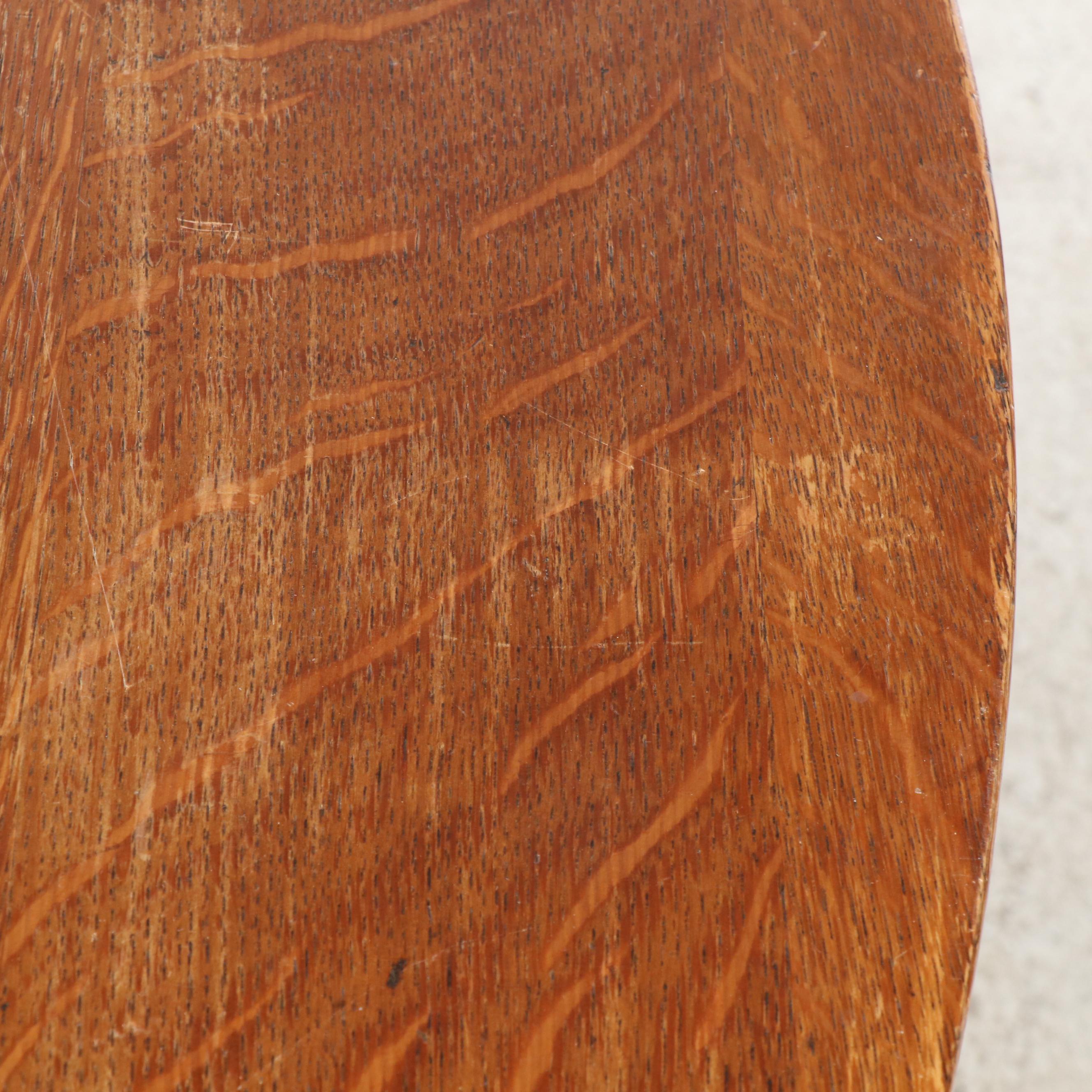 Antique Oak Dining Table, Early 20th Century