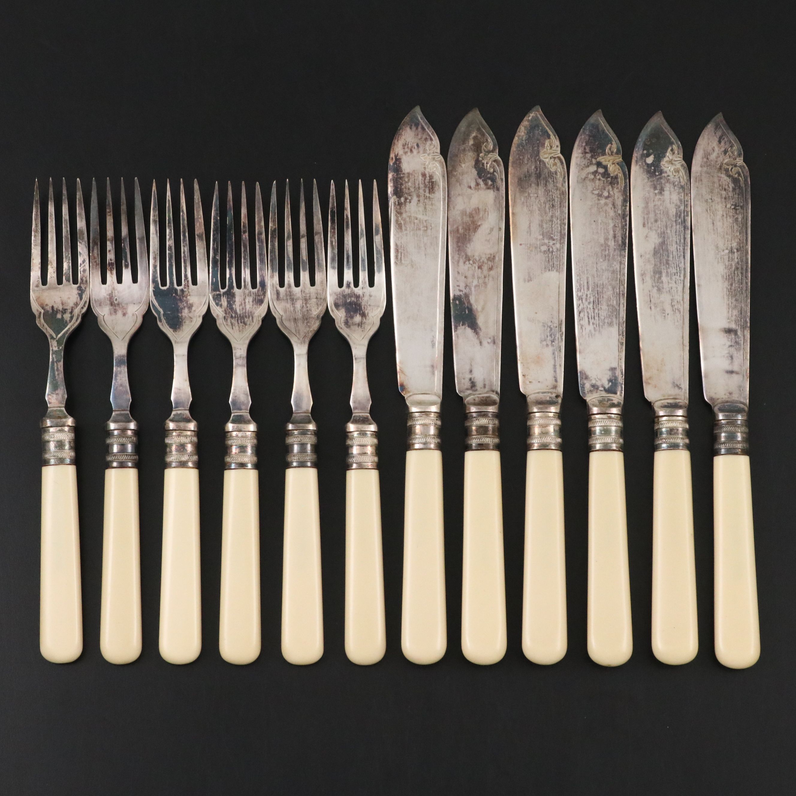 Harrison Fisher & Co. Silver Plate Dinner Forks and Butter Knives