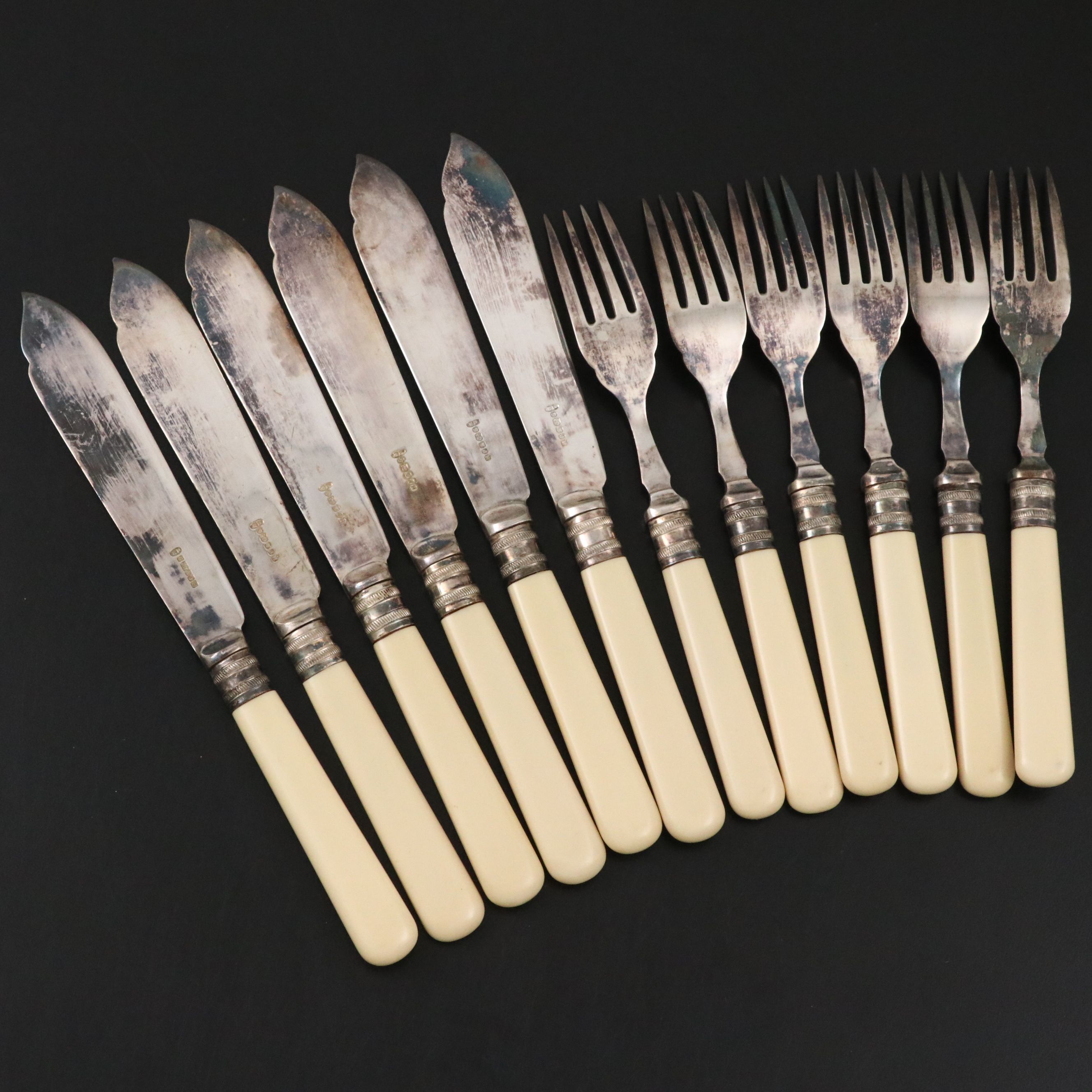 Harrison Fisher & Co. Silver Plate Dinner Forks and Butter Knives