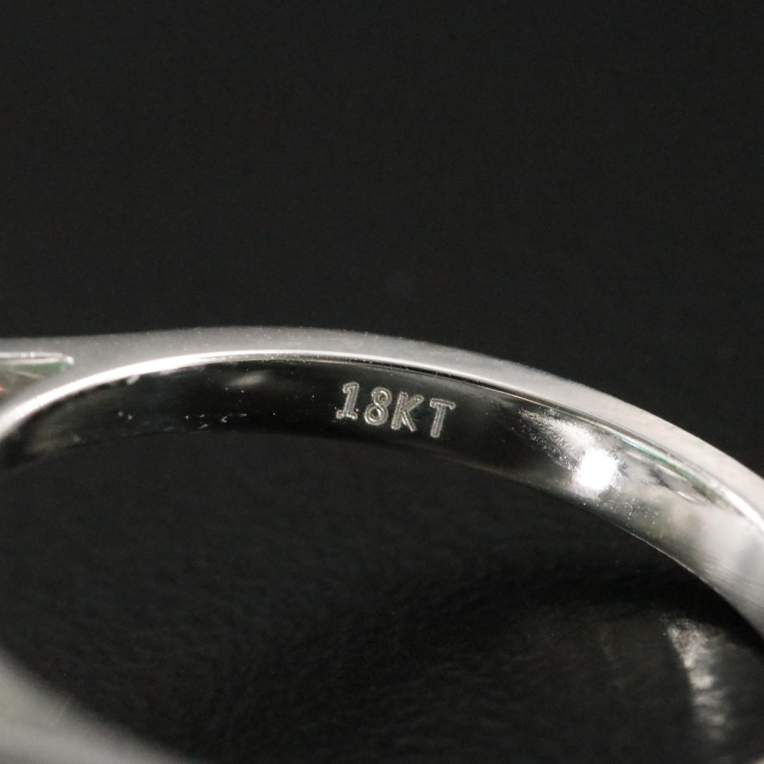 18K 2.55 CT Emerald and 1.72 CTW Diamond Ring