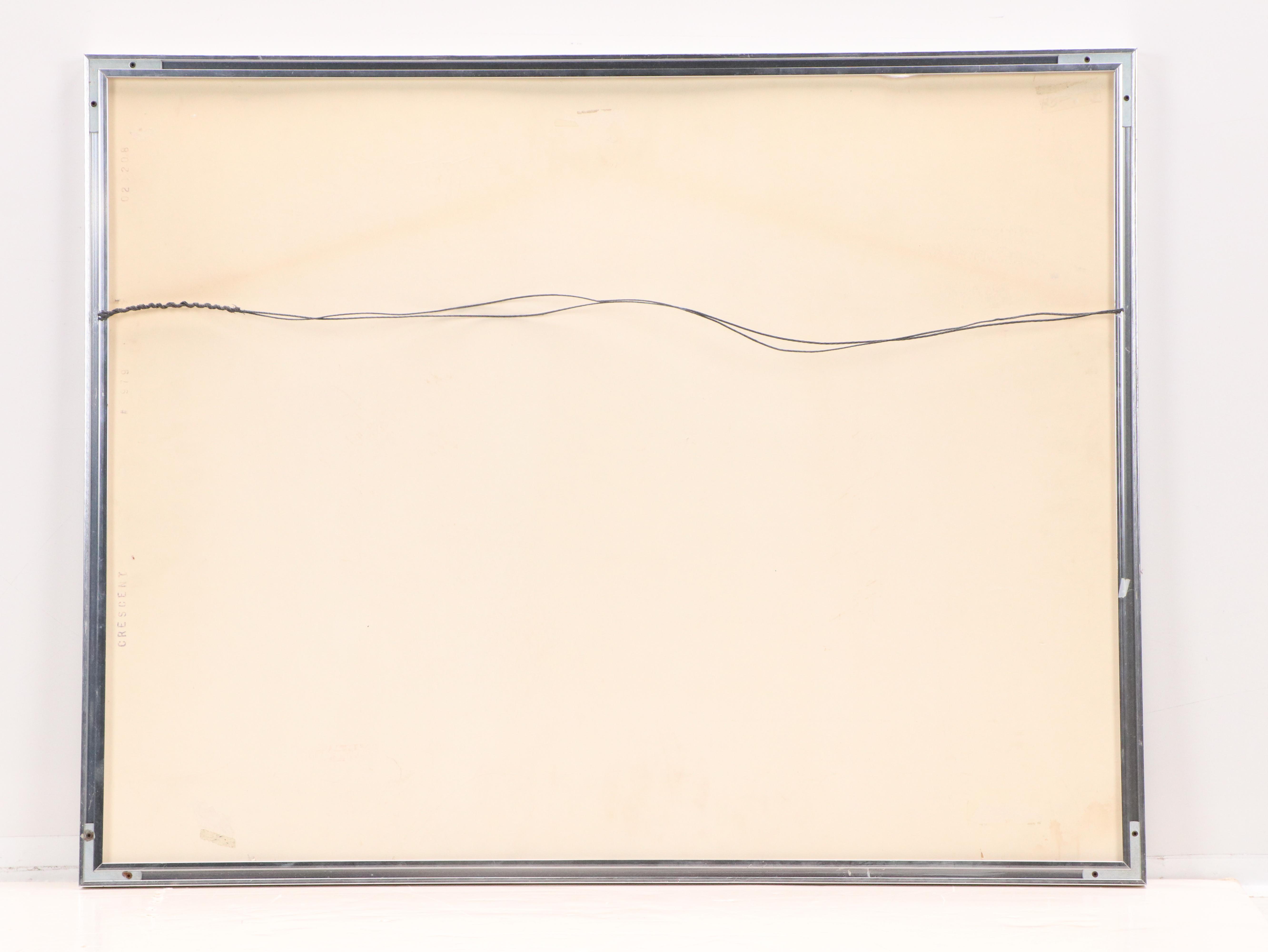 J. Anderson Watercolor Painting of Seaside Scene with House