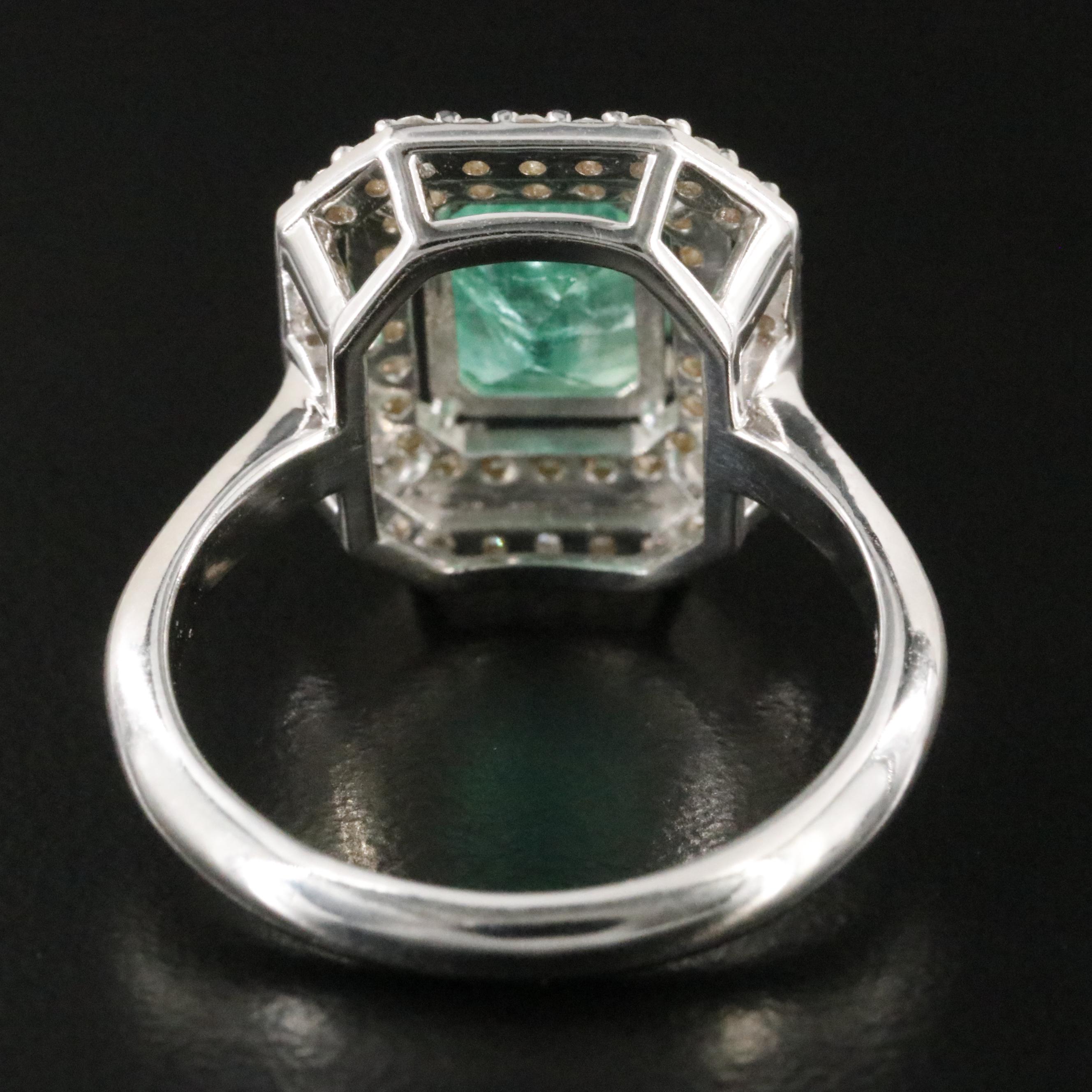18K 1.34 CTW Emerald and Diamond Ring
