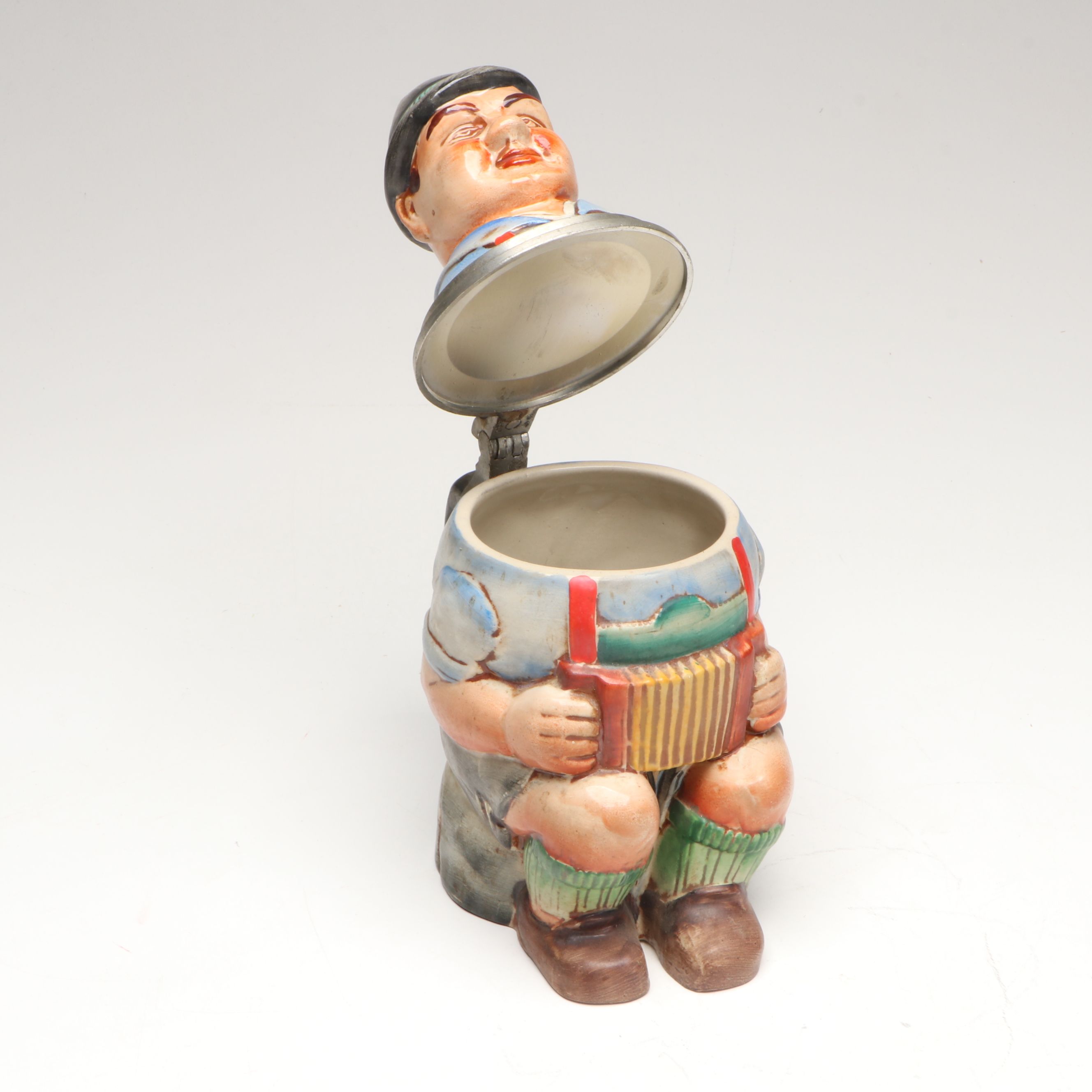 Goebel Figural Ceramic Steins with Other Hand-Painted German Regimental Stein