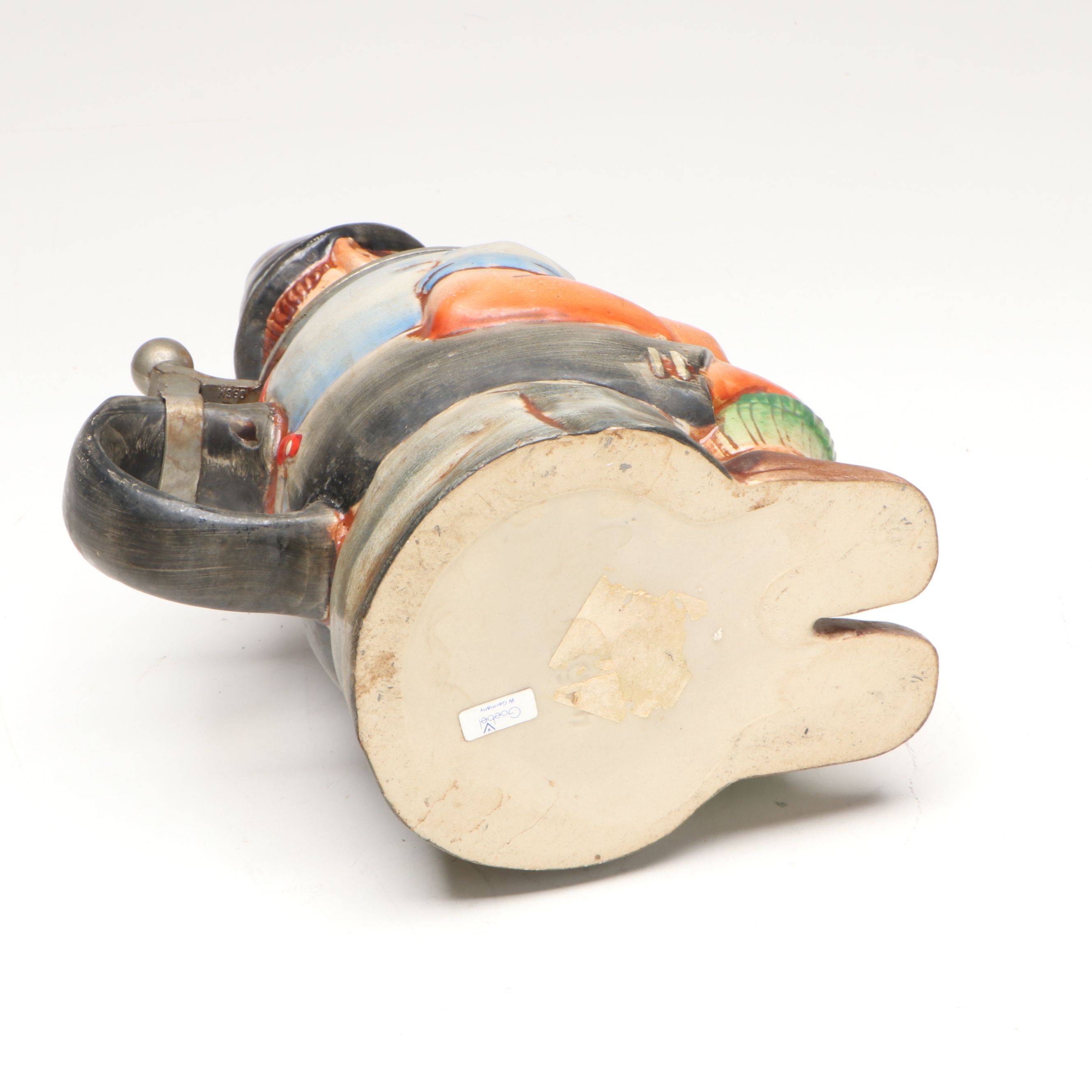 Goebel Figural Ceramic Steins with Other Hand-Painted German Regimental Stein