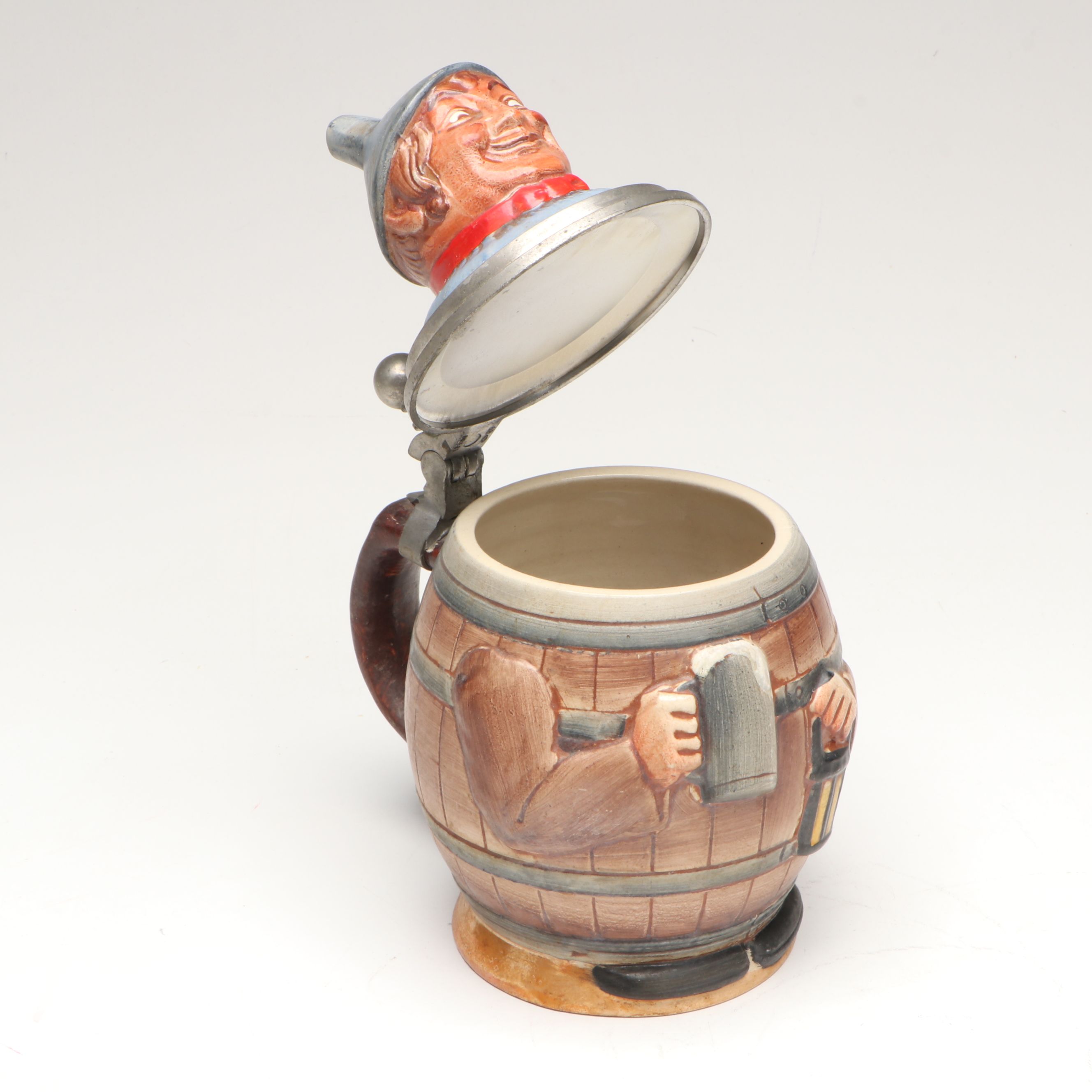 Goebel Figural Ceramic Steins with Other Hand-Painted German Regimental Stein