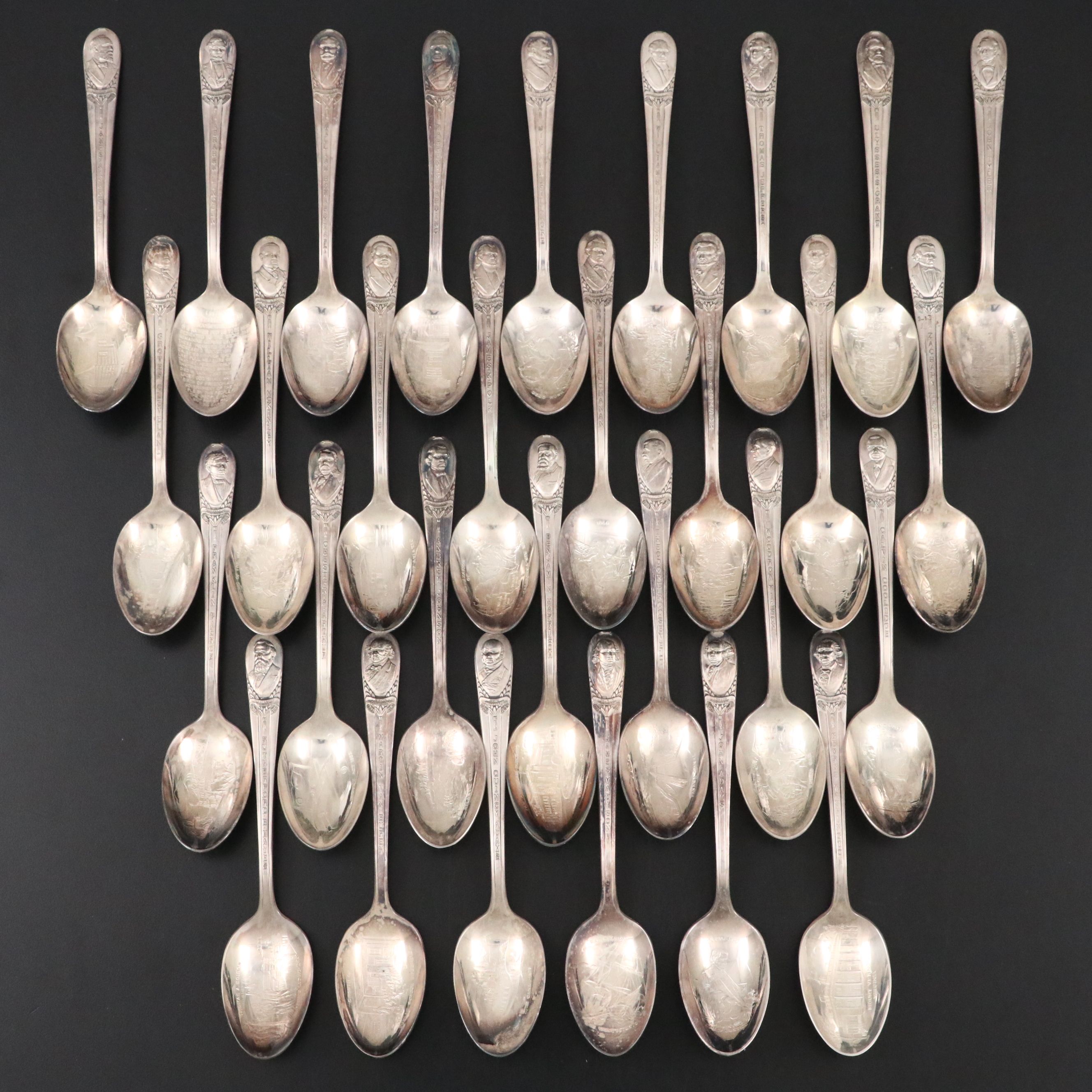 William Rogers Presidential Silver Plate Collectible Spoons