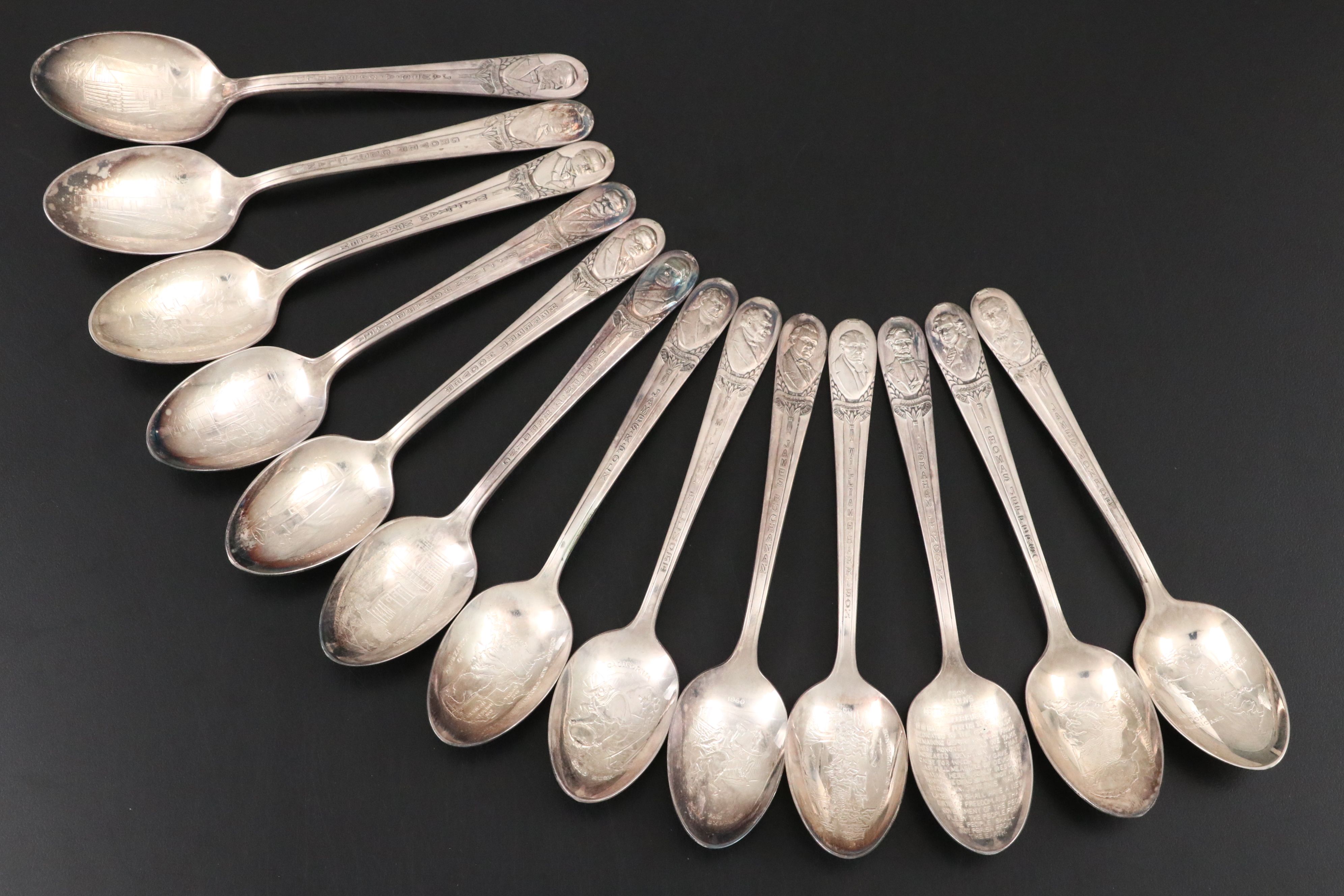 William Rogers Presidential Silver Plate Collectible Spoons