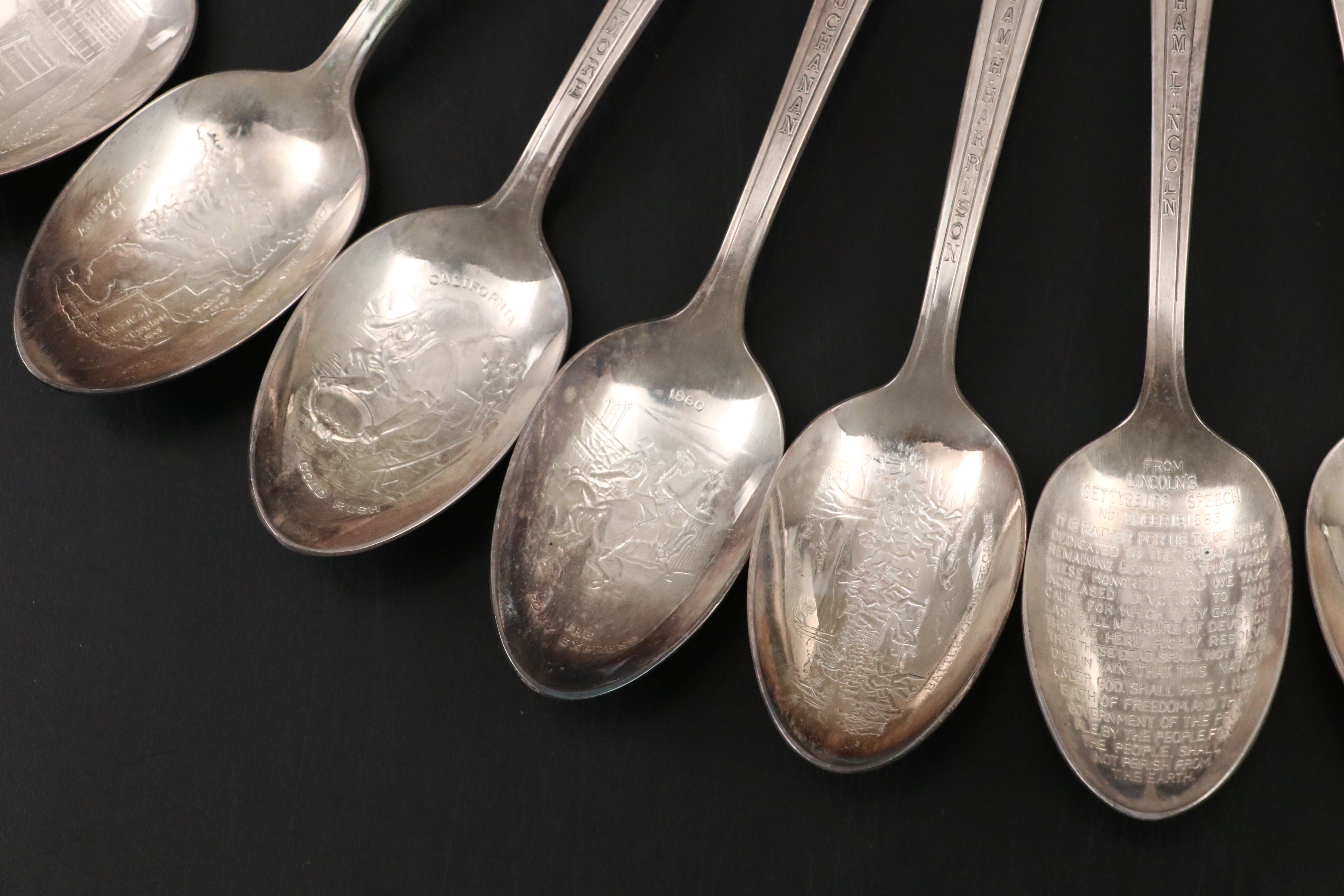William Rogers Presidential Silver Plate Collectible Spoons