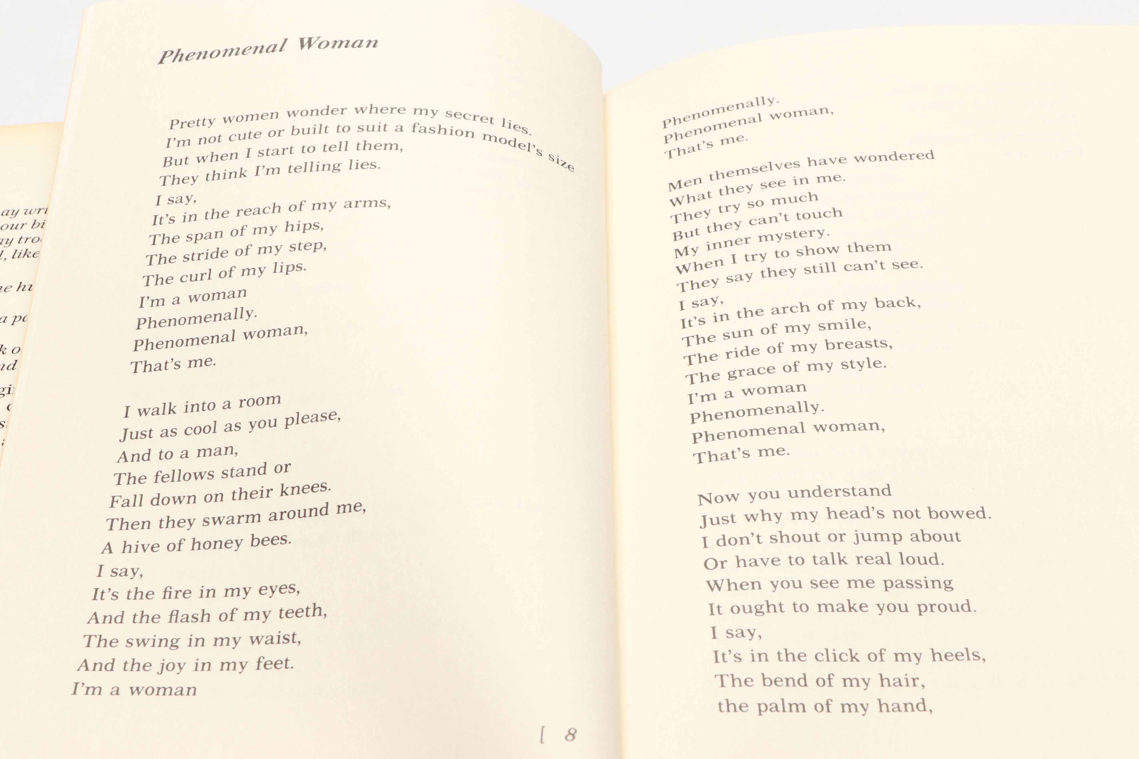 Early Printing "And Still I Rise" by Maya Angelou, 1978